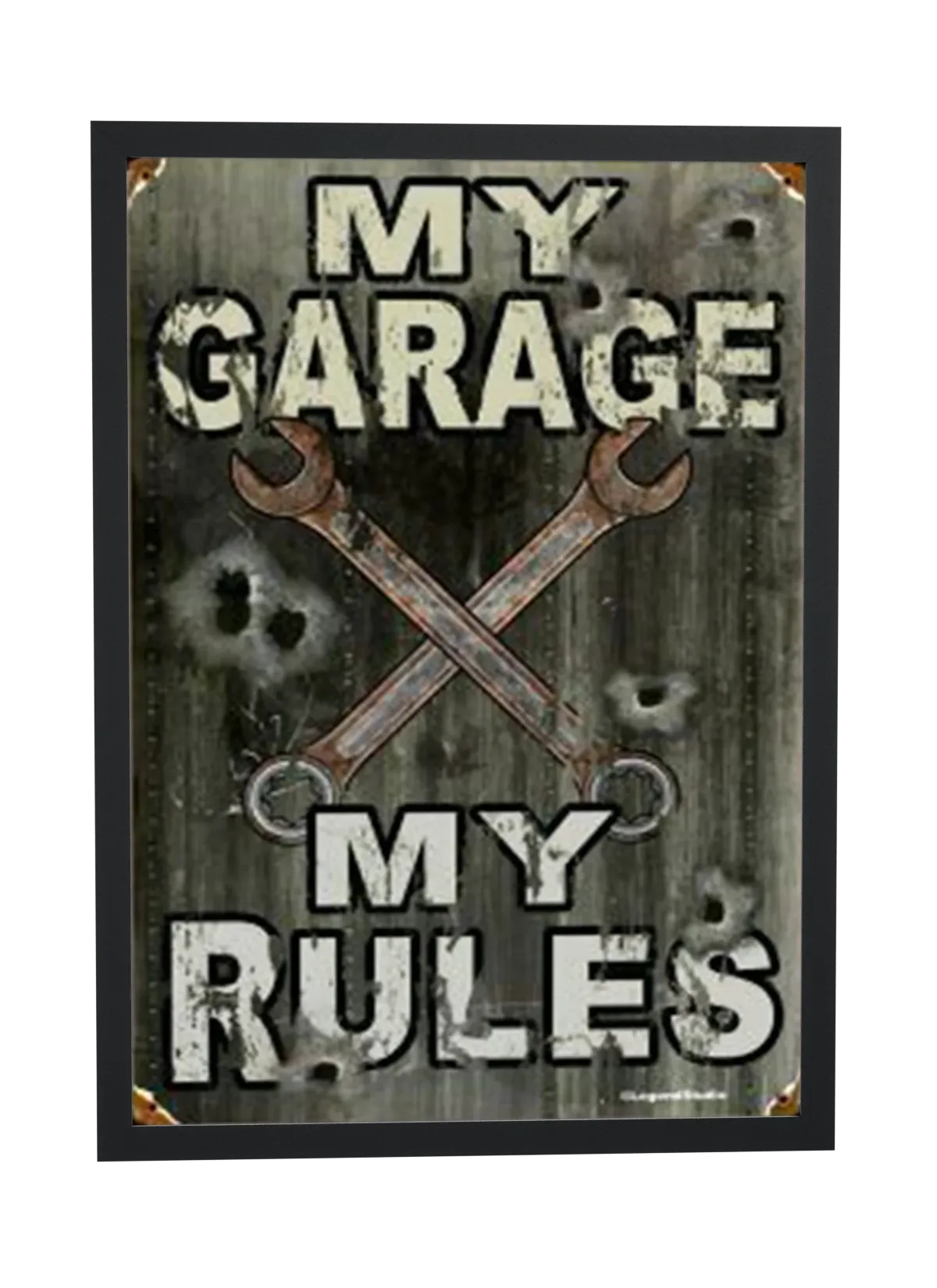 Chaves cruzadas estilo garagem