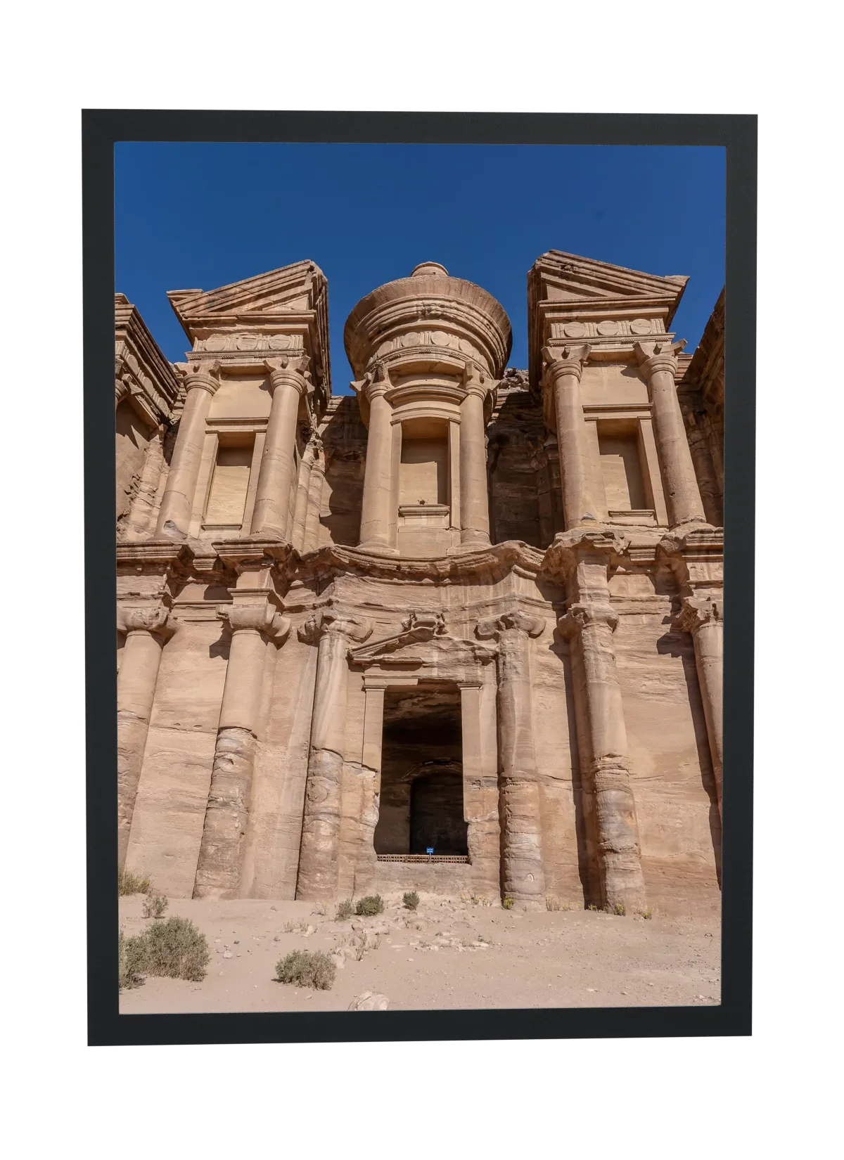 Fachada esculpida na rocha de Petra