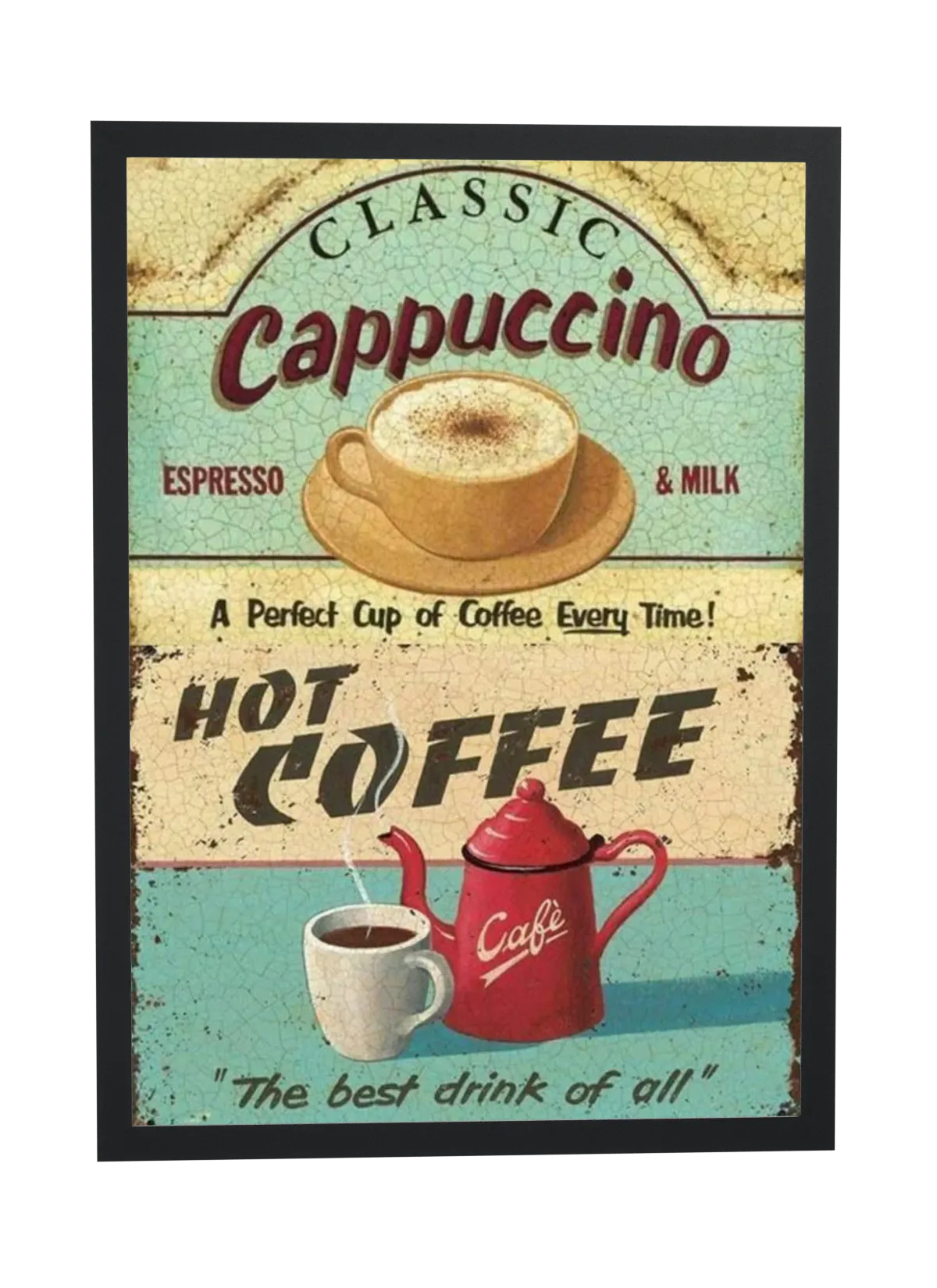 Classic Cappuccino com bule vermelho
