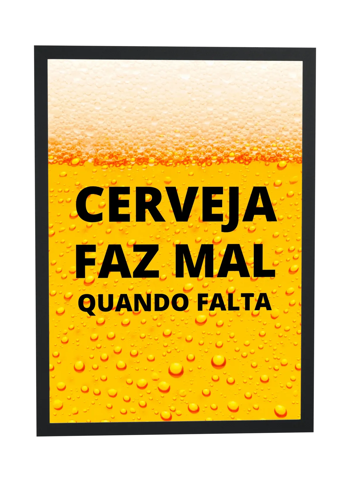 Cerveja faz mal quando falta