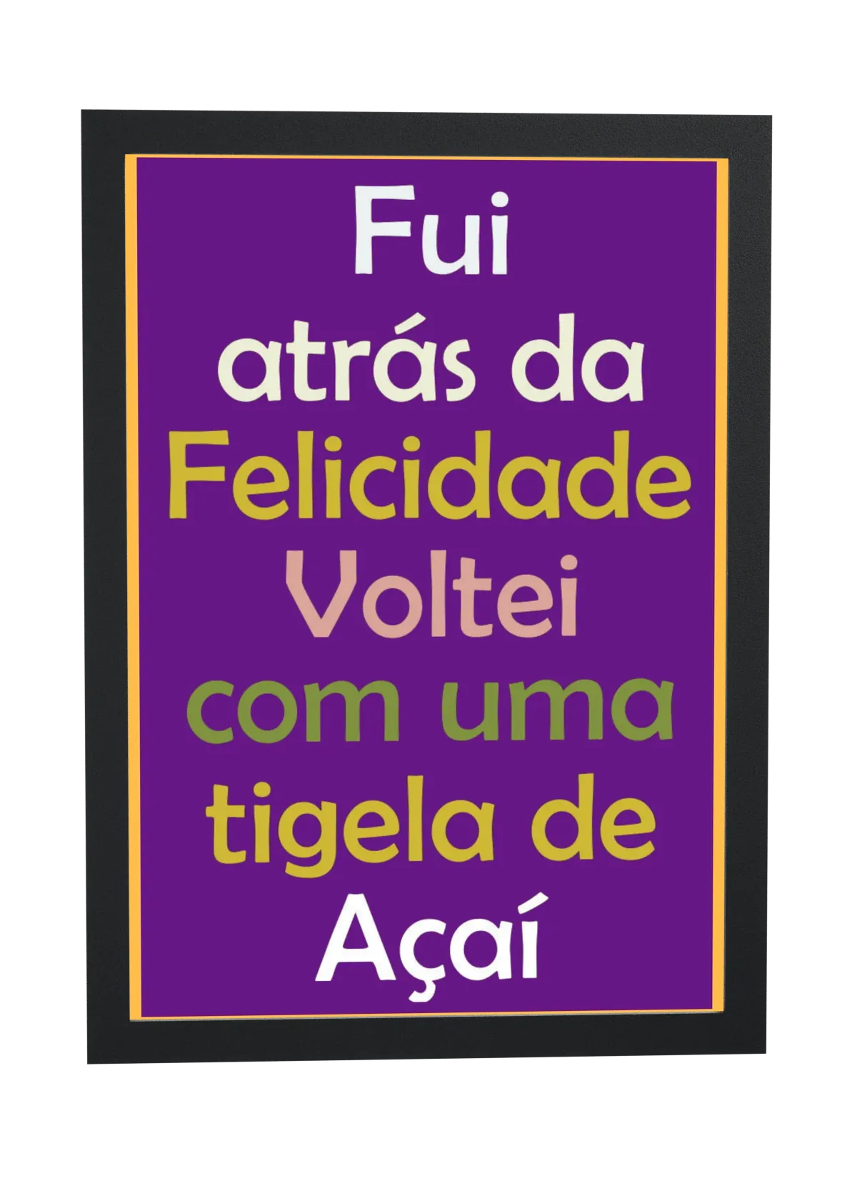 Fui atrás da felicidade, voltei com