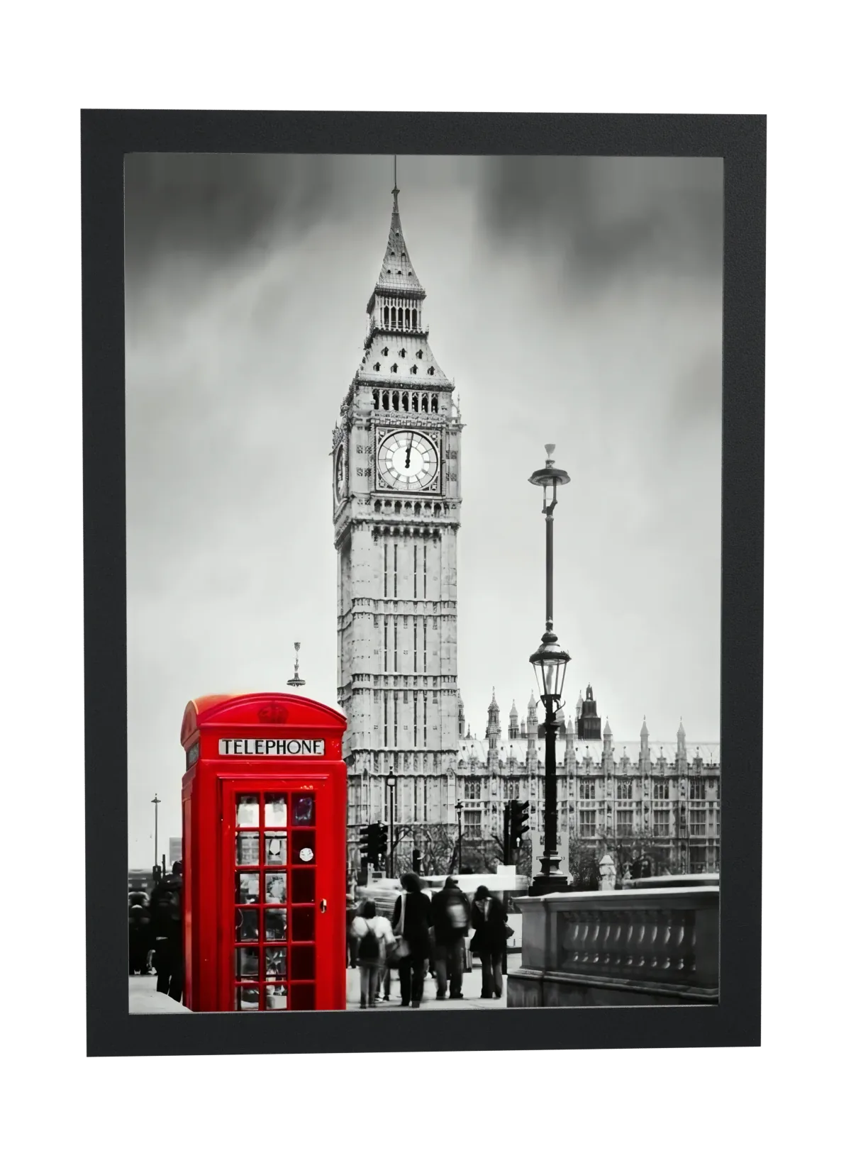 Big Ben com cabine vermelha