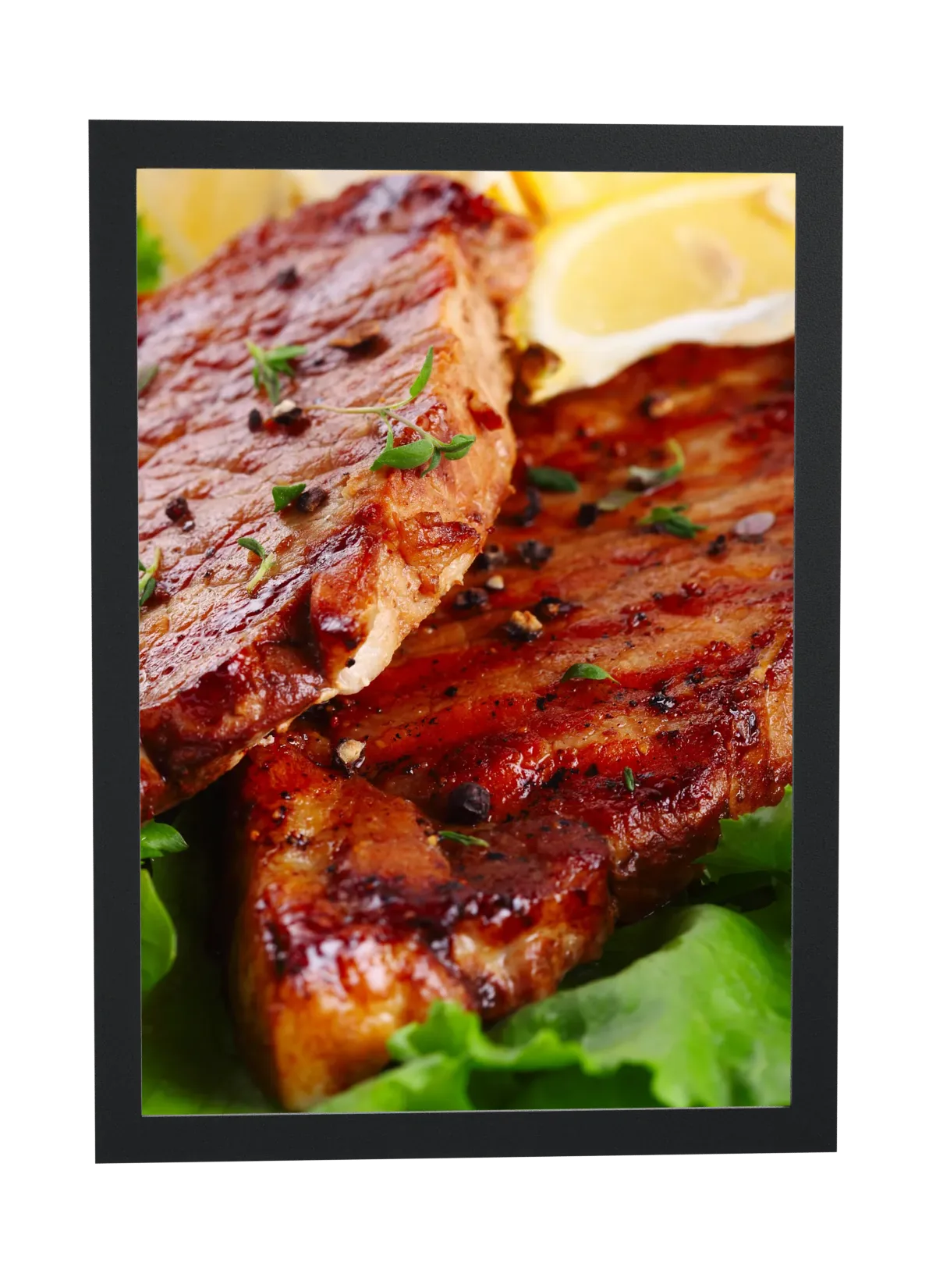 Carne grelhada com limão