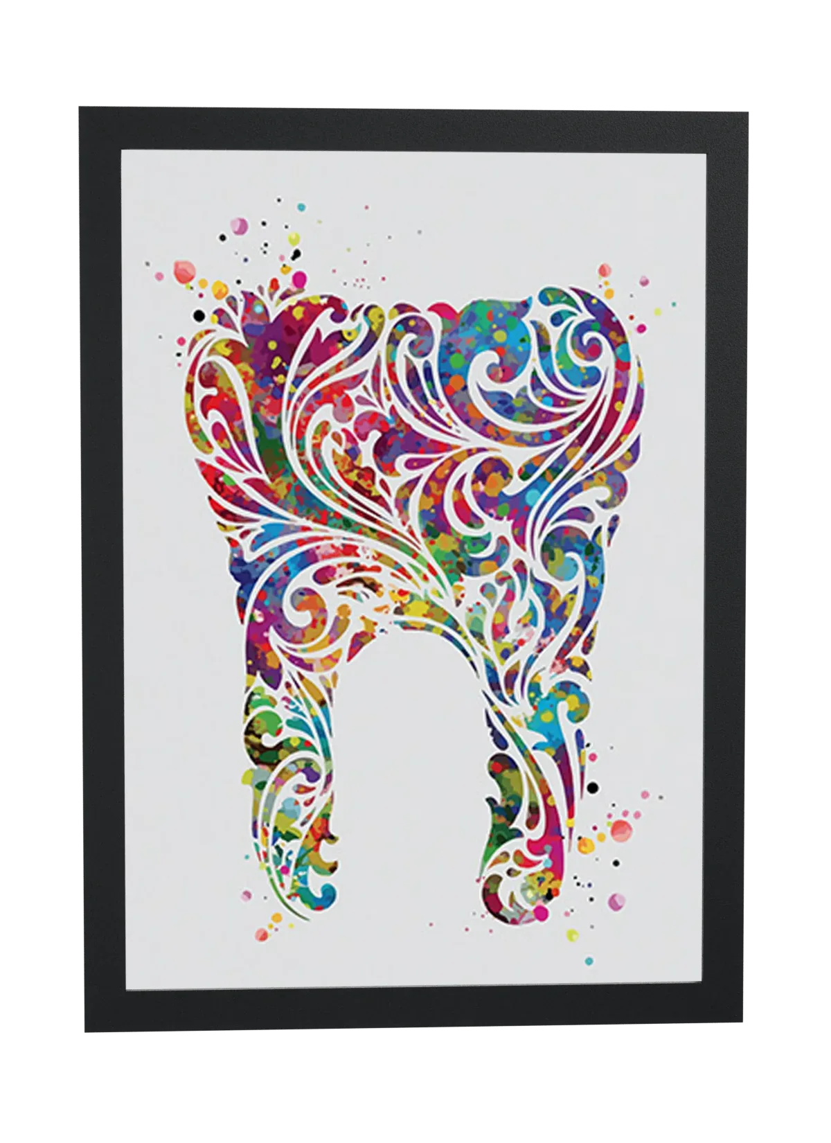 Dente ornamentado com arabescos