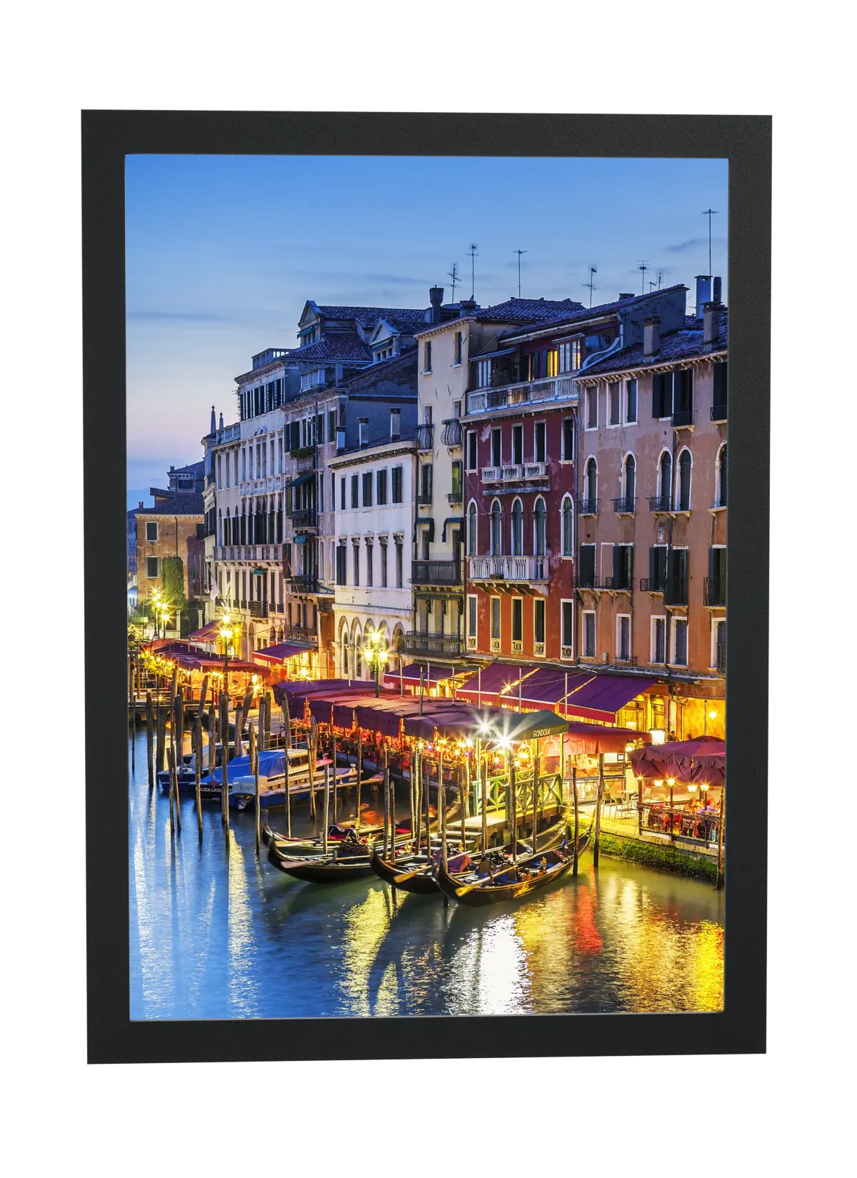 Canal de Veneza à noite
