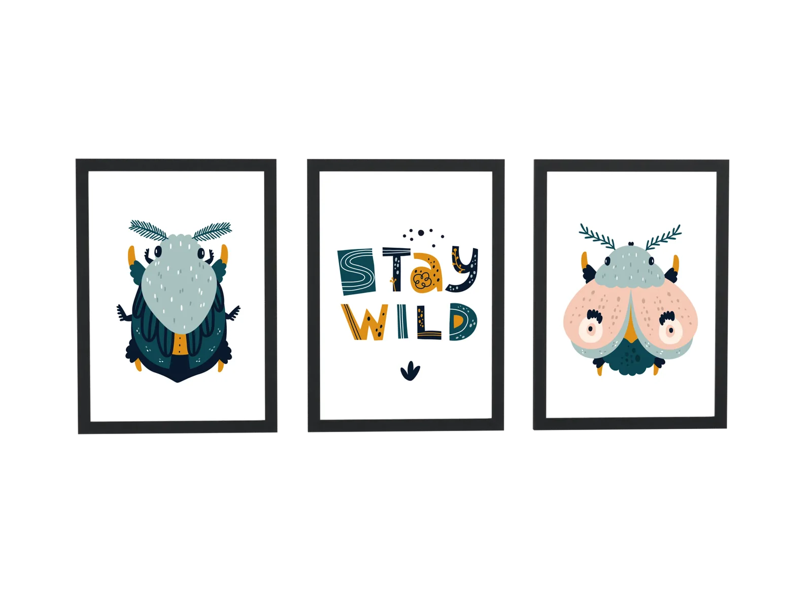 Trio infantil stay wild com coruja