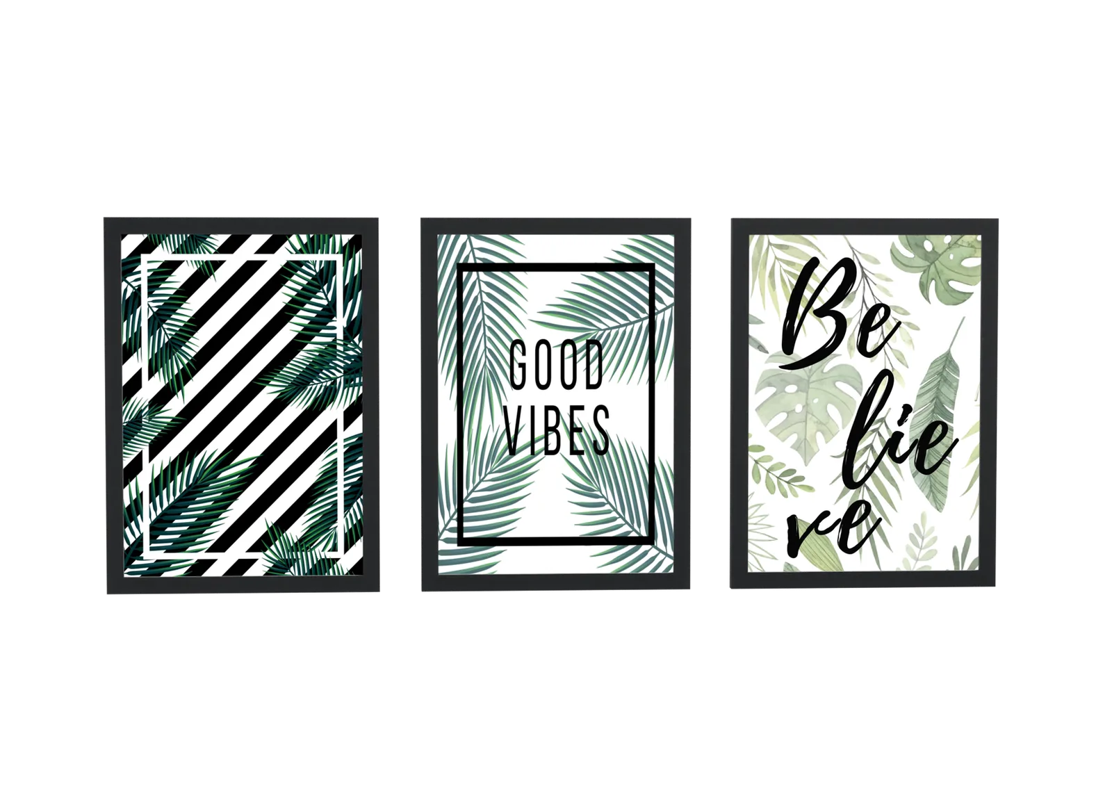 Trio tropical good vibes e believe