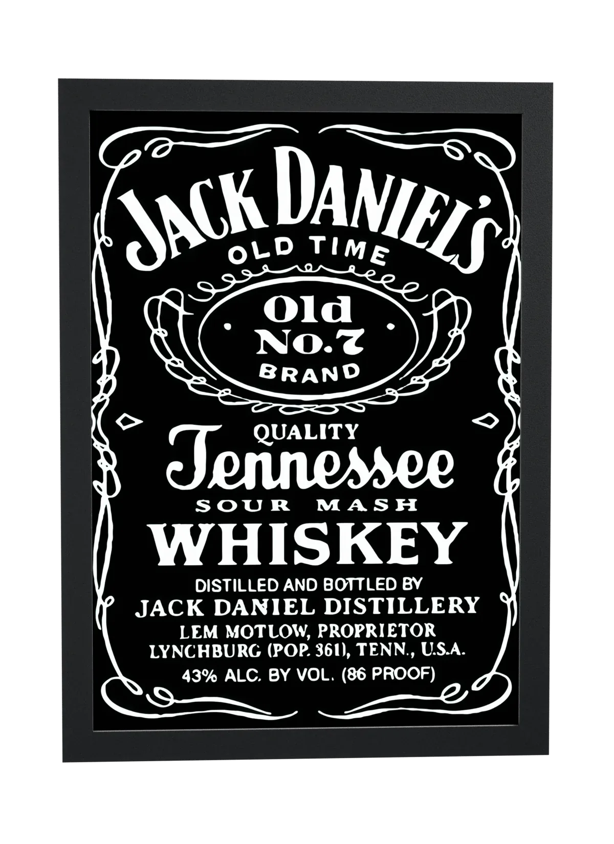 Rótulo de whisky Tennessee