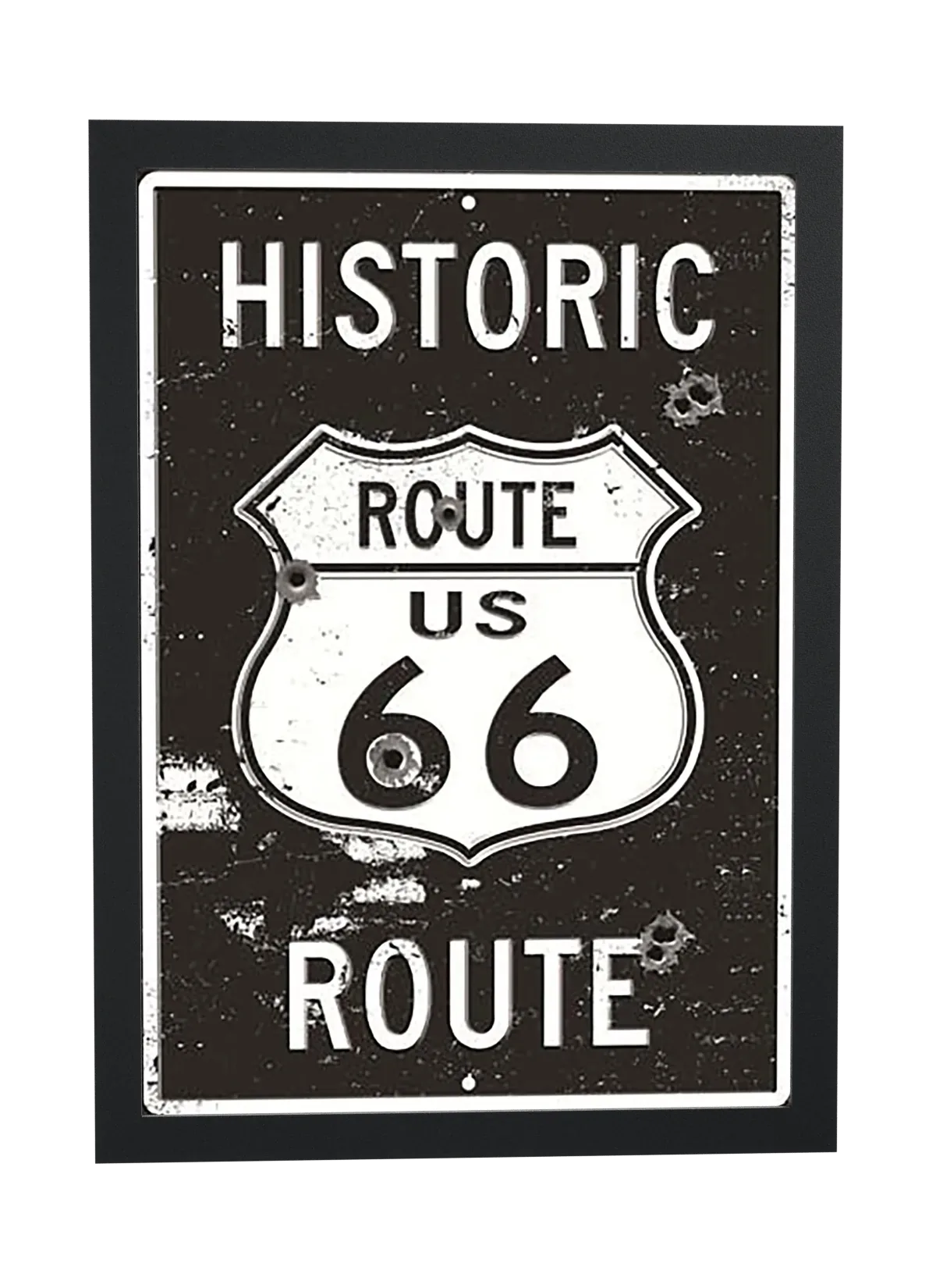 Placa histórica da Rota 66