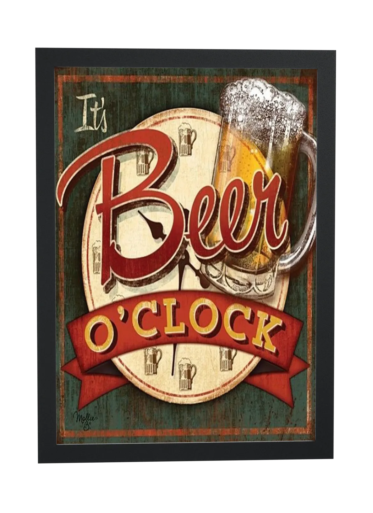 Relógio vintage de cerveja