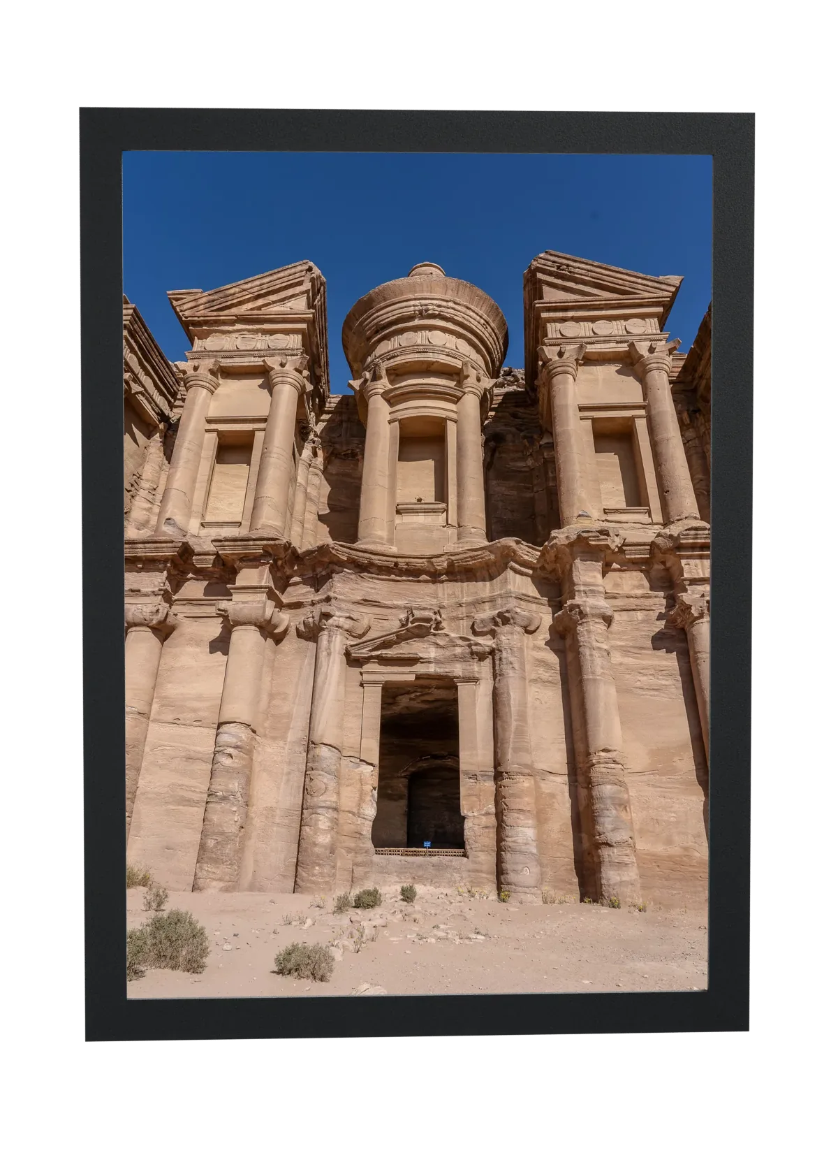 Fachada esculpida na rocha de Petra