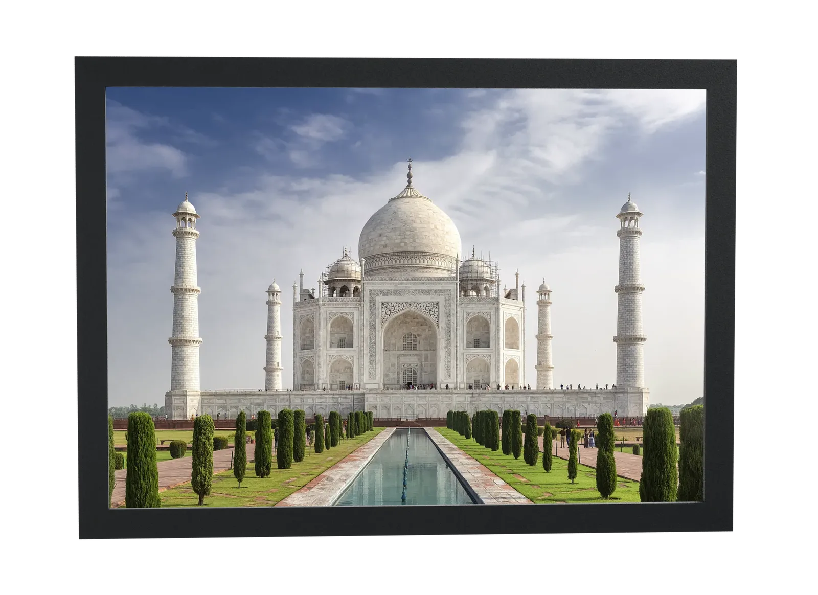 Taj Mahal e os ciprestes