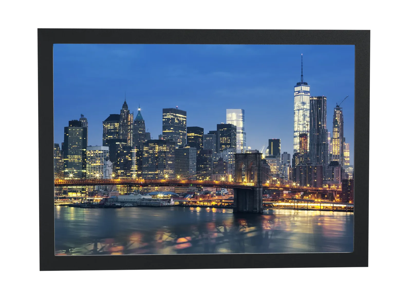 Ponte do Brooklyn ao anoitecer