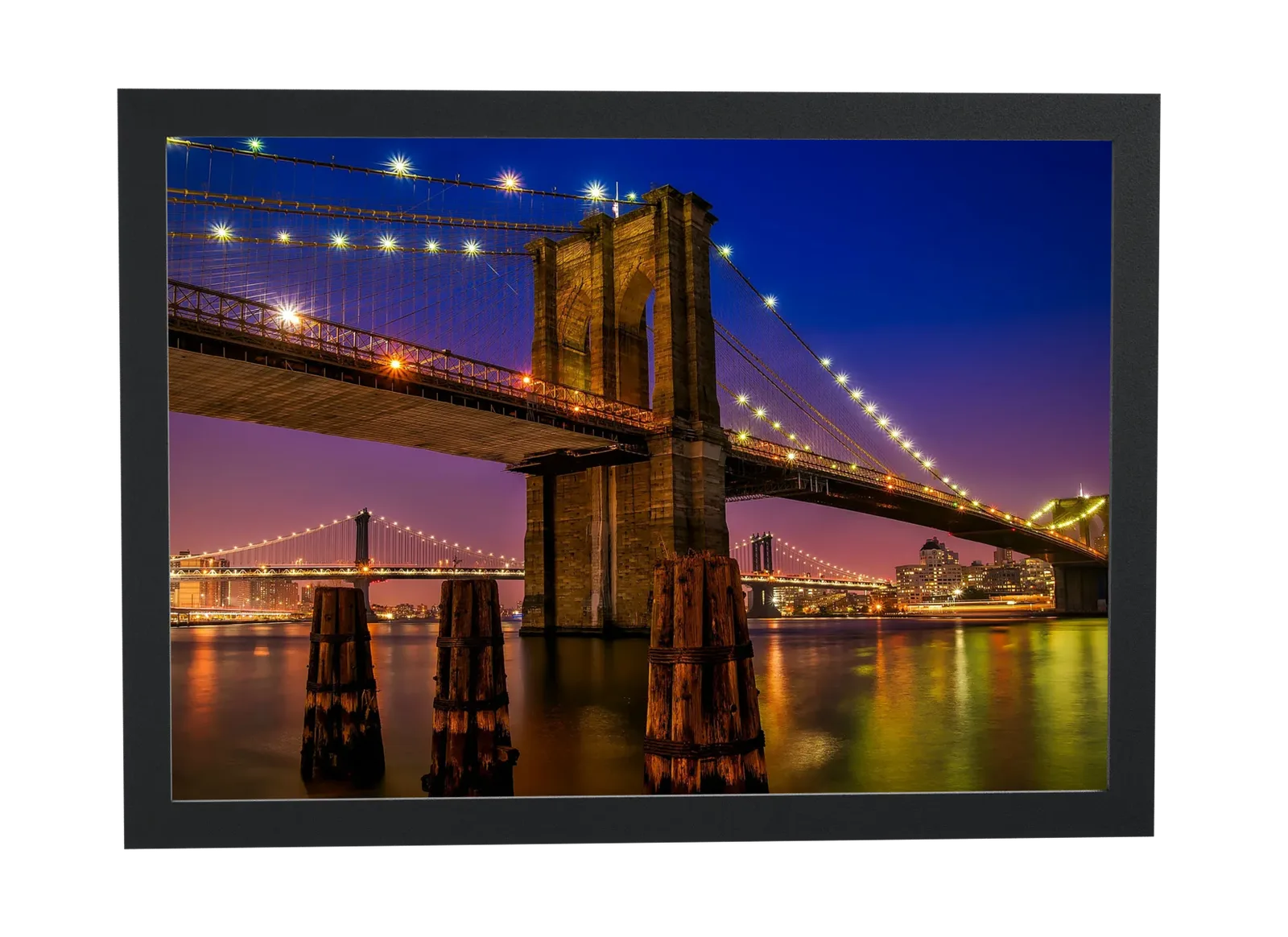 Ponte do Brooklyn com estacas