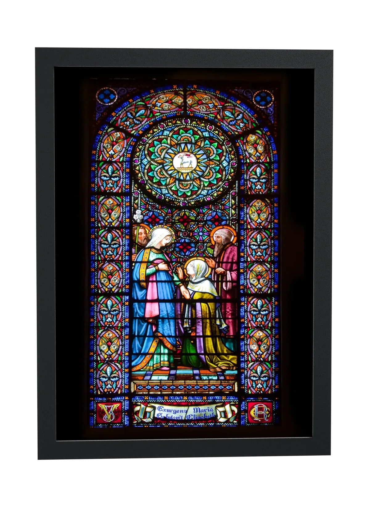 Vitral de Maria e Isabel