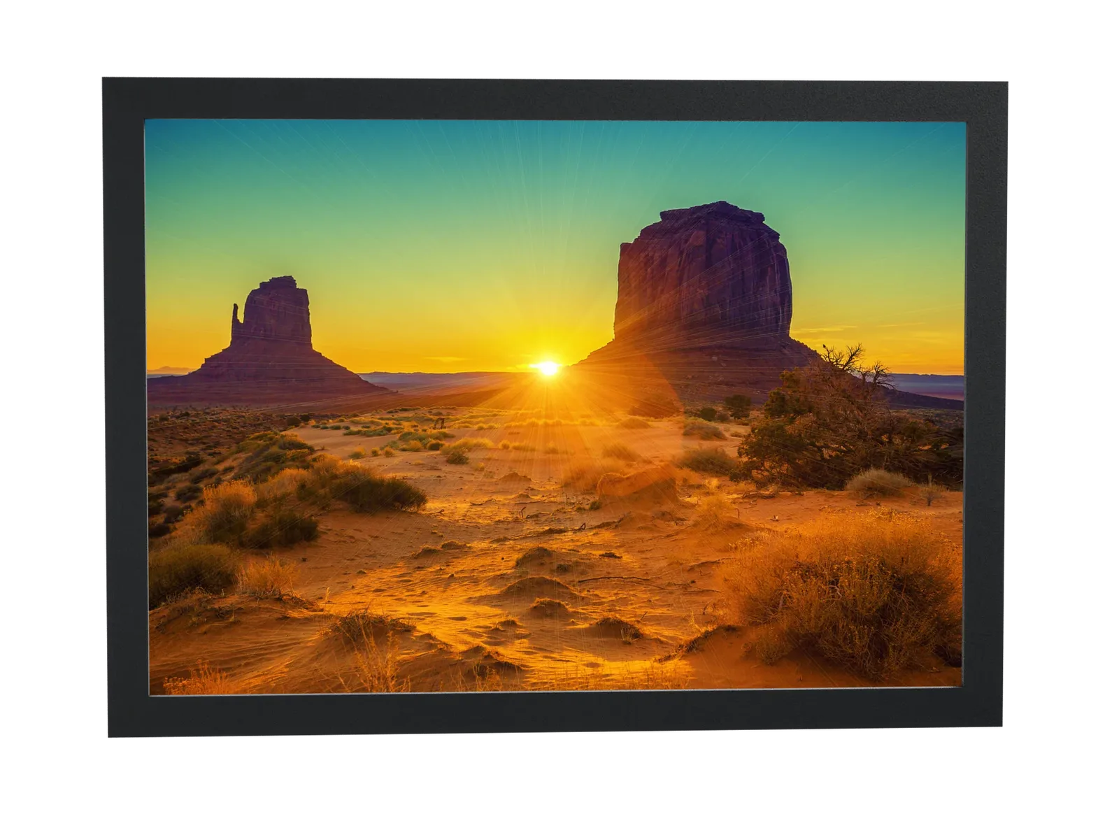 Monument Valley e o sol baixo