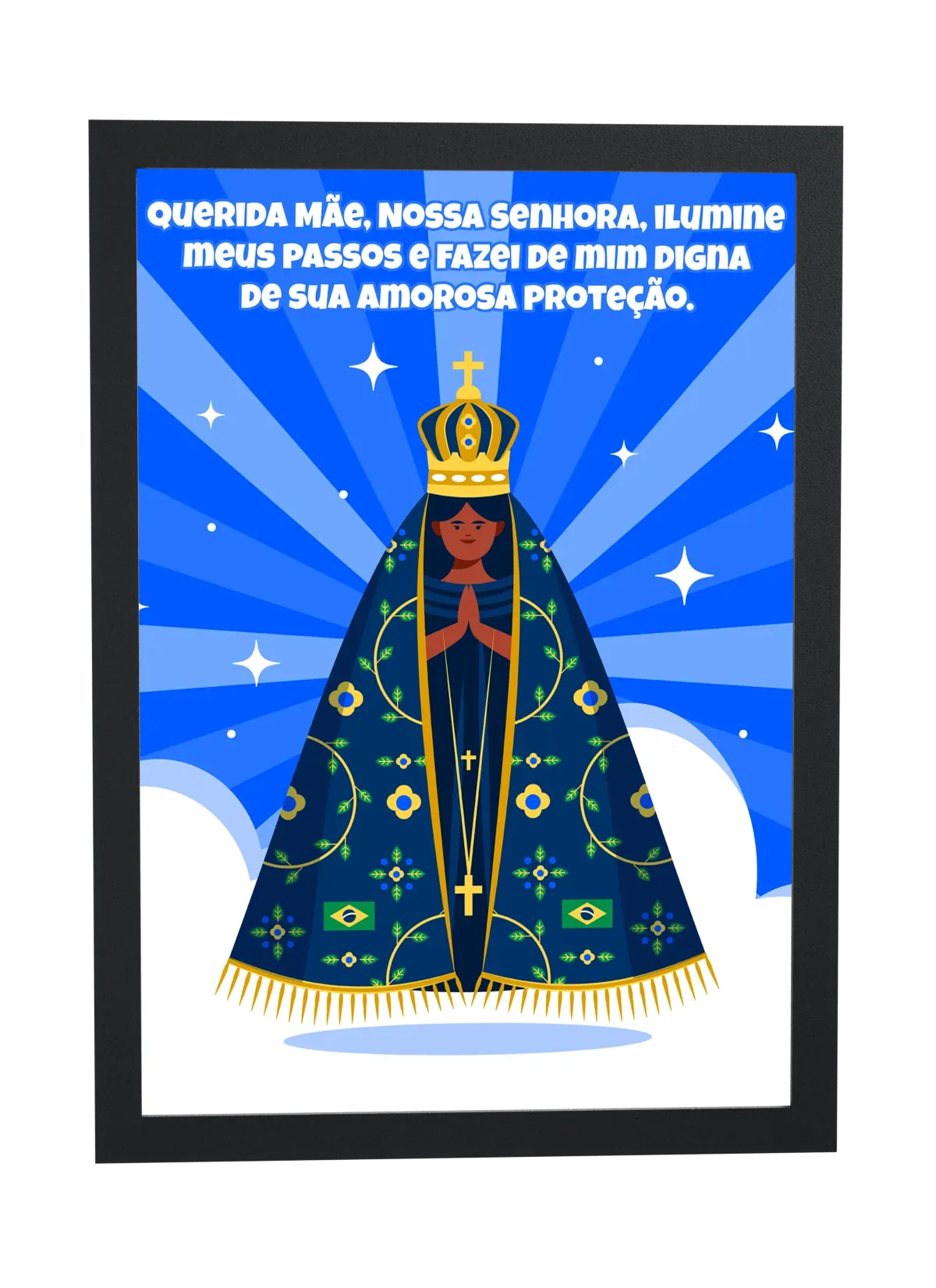 Nossa Senhora Aparecida em azul