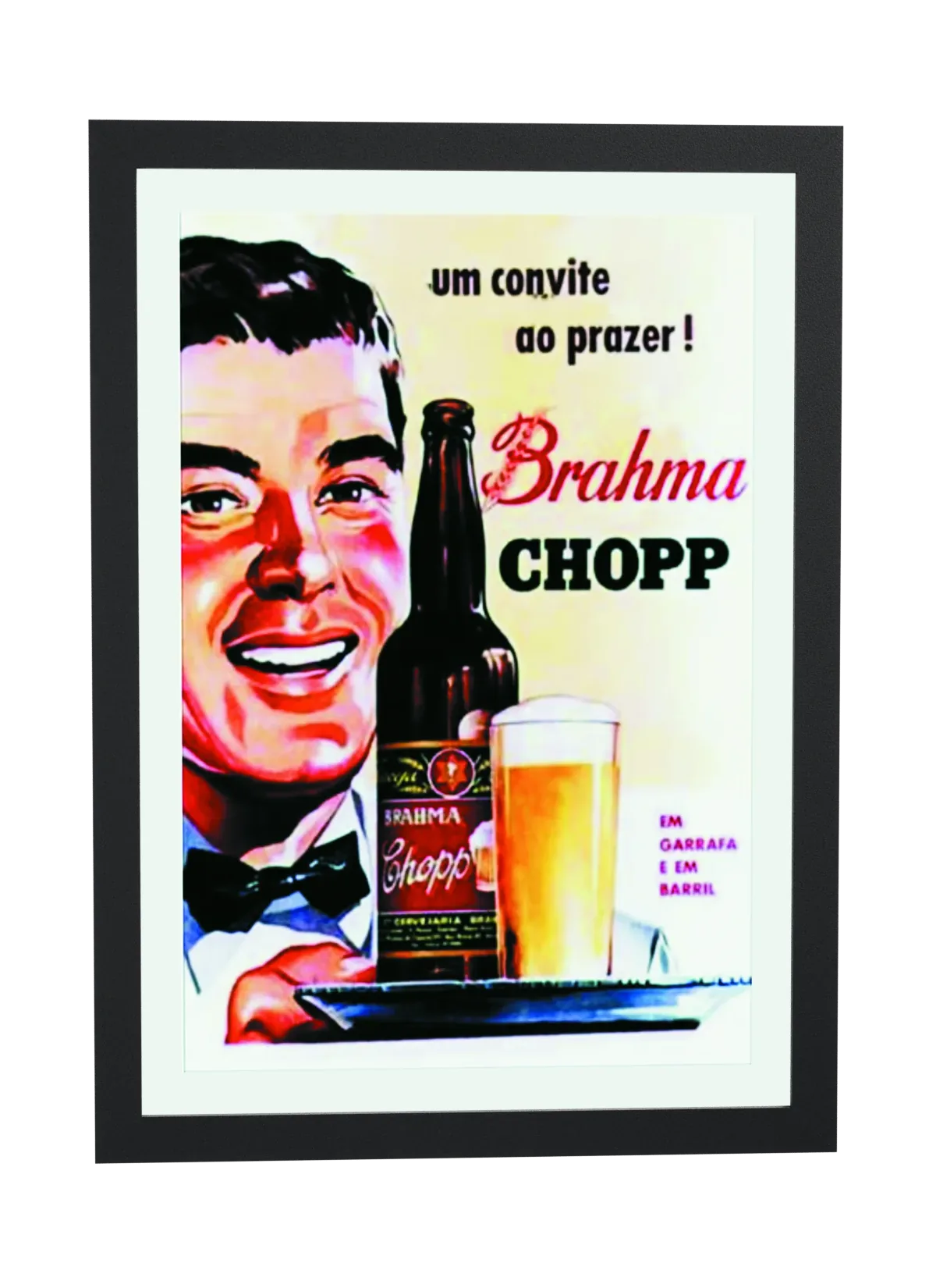 Garçom com bandeja de Brahma Chopp