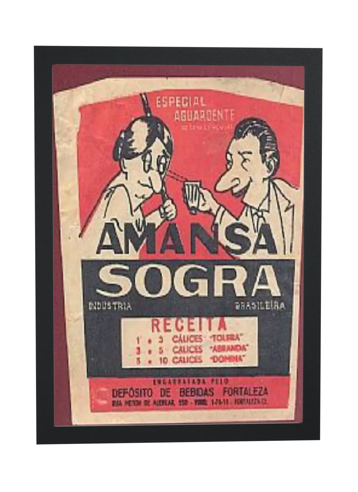 Amansa Sogra em rótulo antigo
