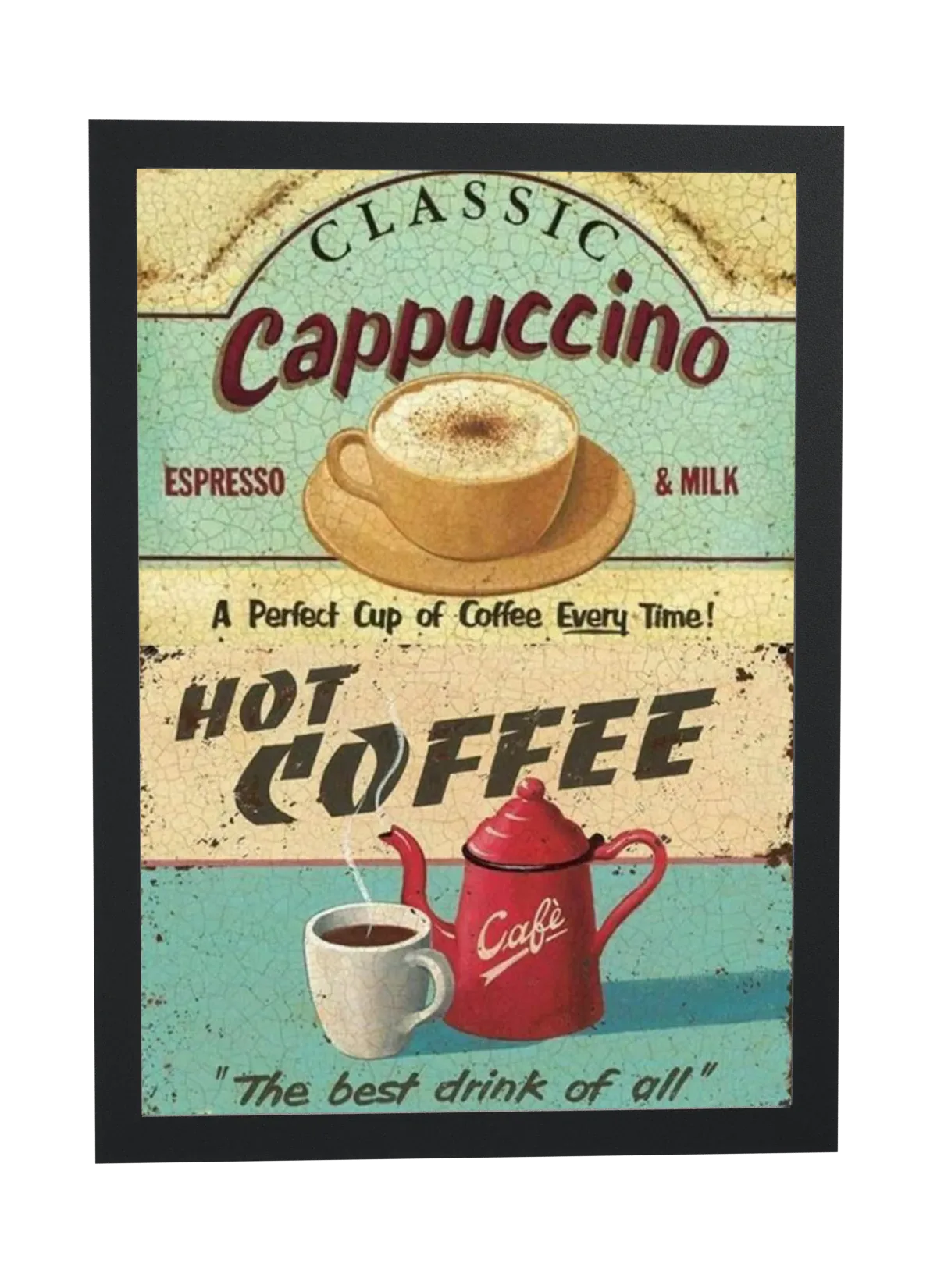 Classic Cappuccino com bule vermelho