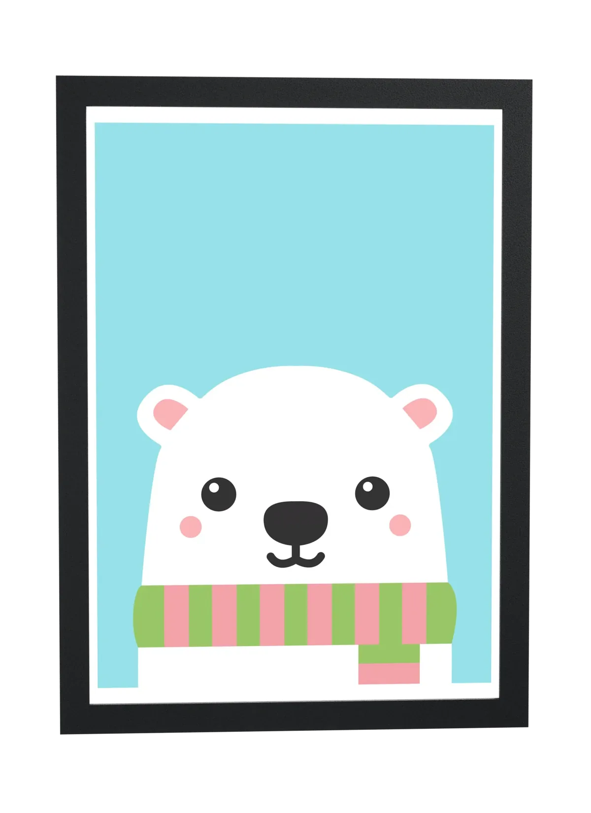 Urso-polar de cachecol listrado