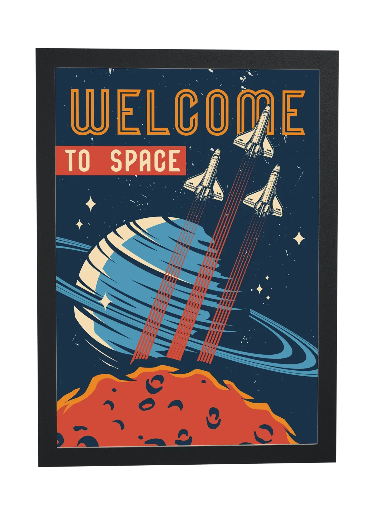 Welcome to space com planeta de anéis