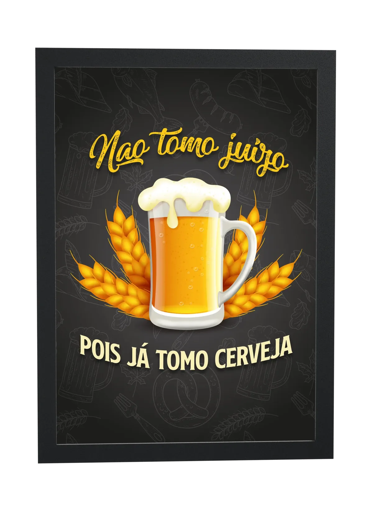Pois já tomo cerveja