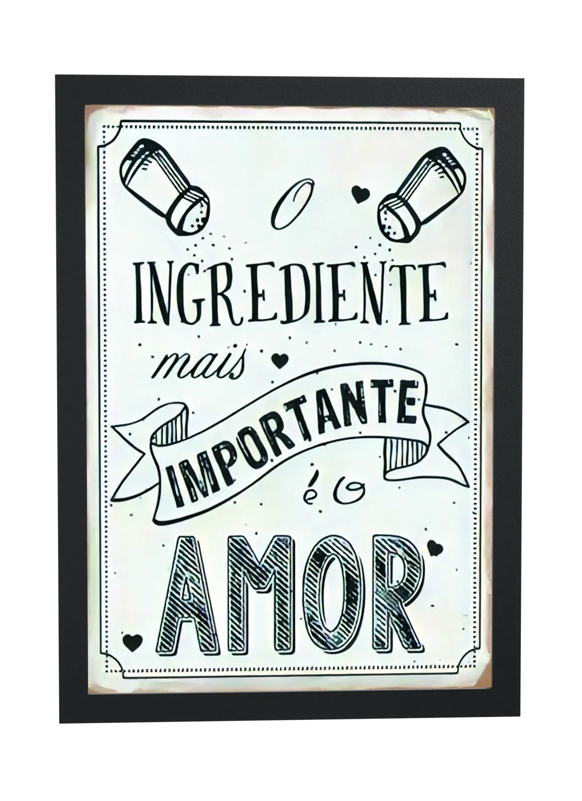 Ingrediente mais importante é o amor