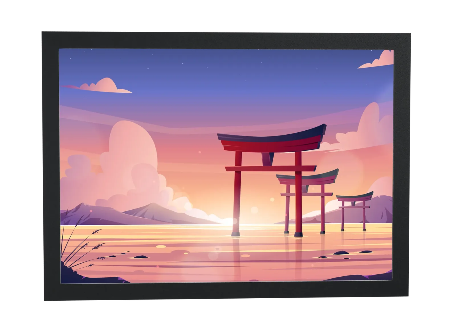 Portal torii ao entardecer