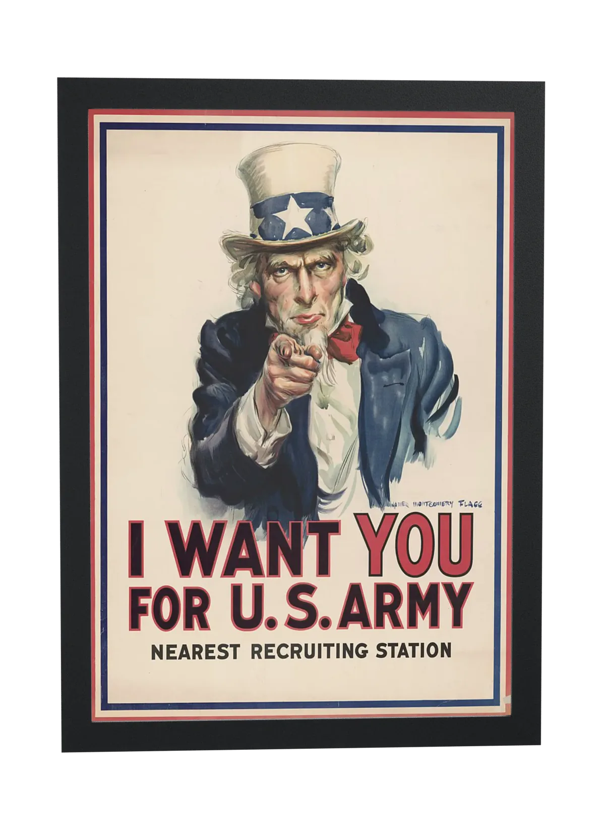 Cartaz retrô de recrutamento militar