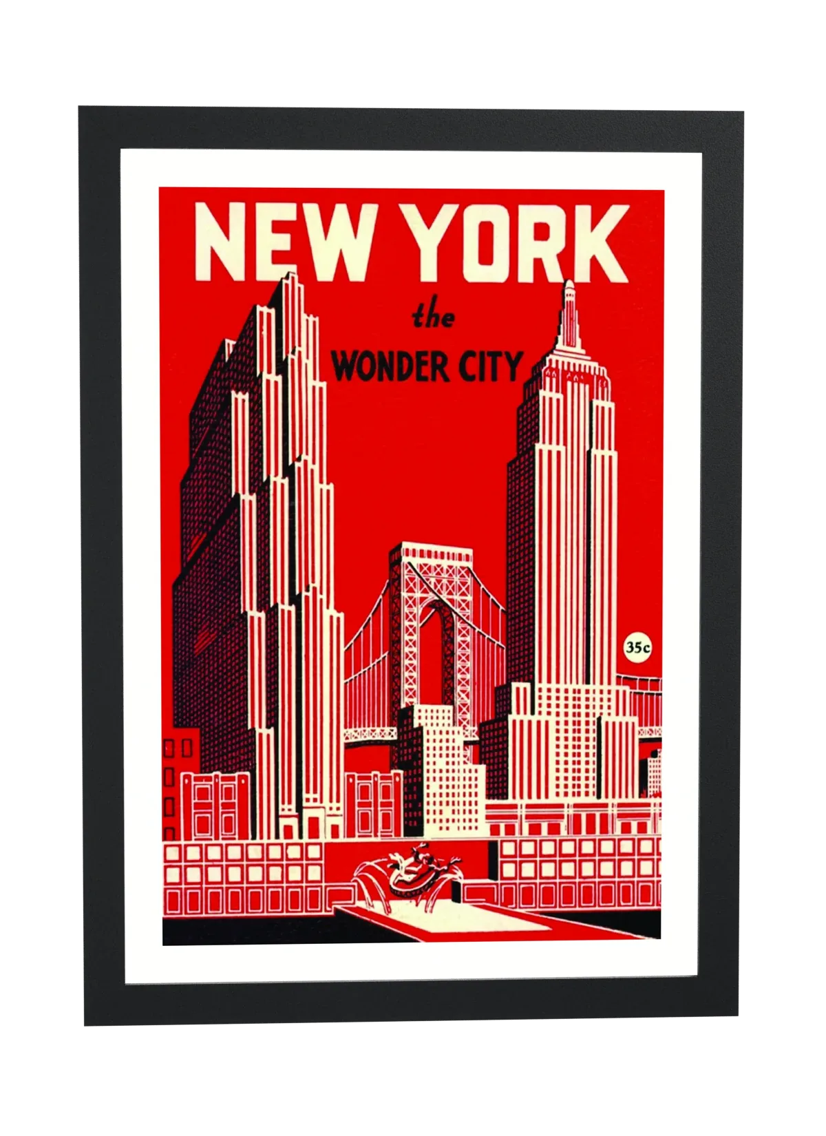 Skyline retrô de Nova York