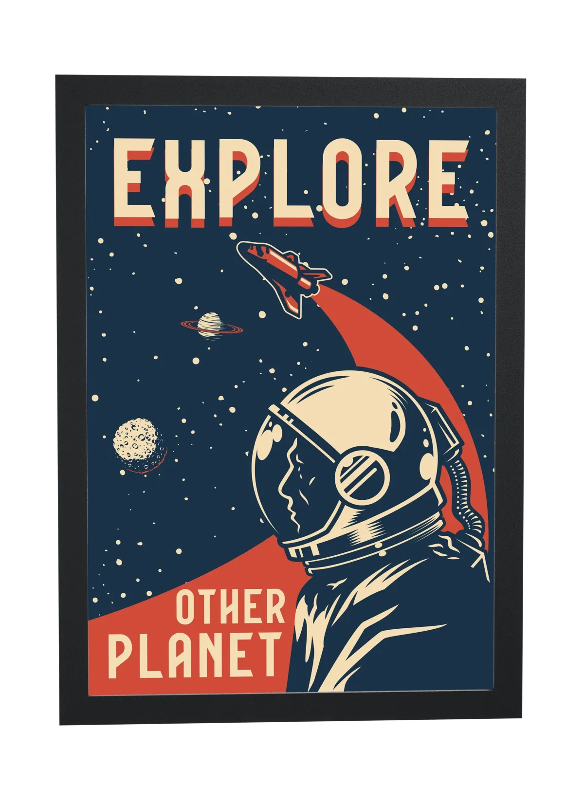 Astronauta explorador estilo retrô