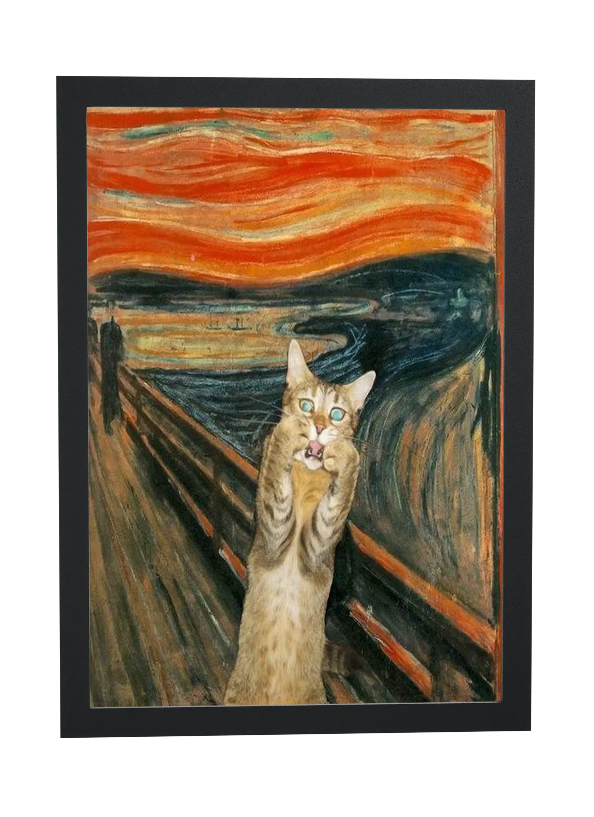 Gato no quadro O Grito