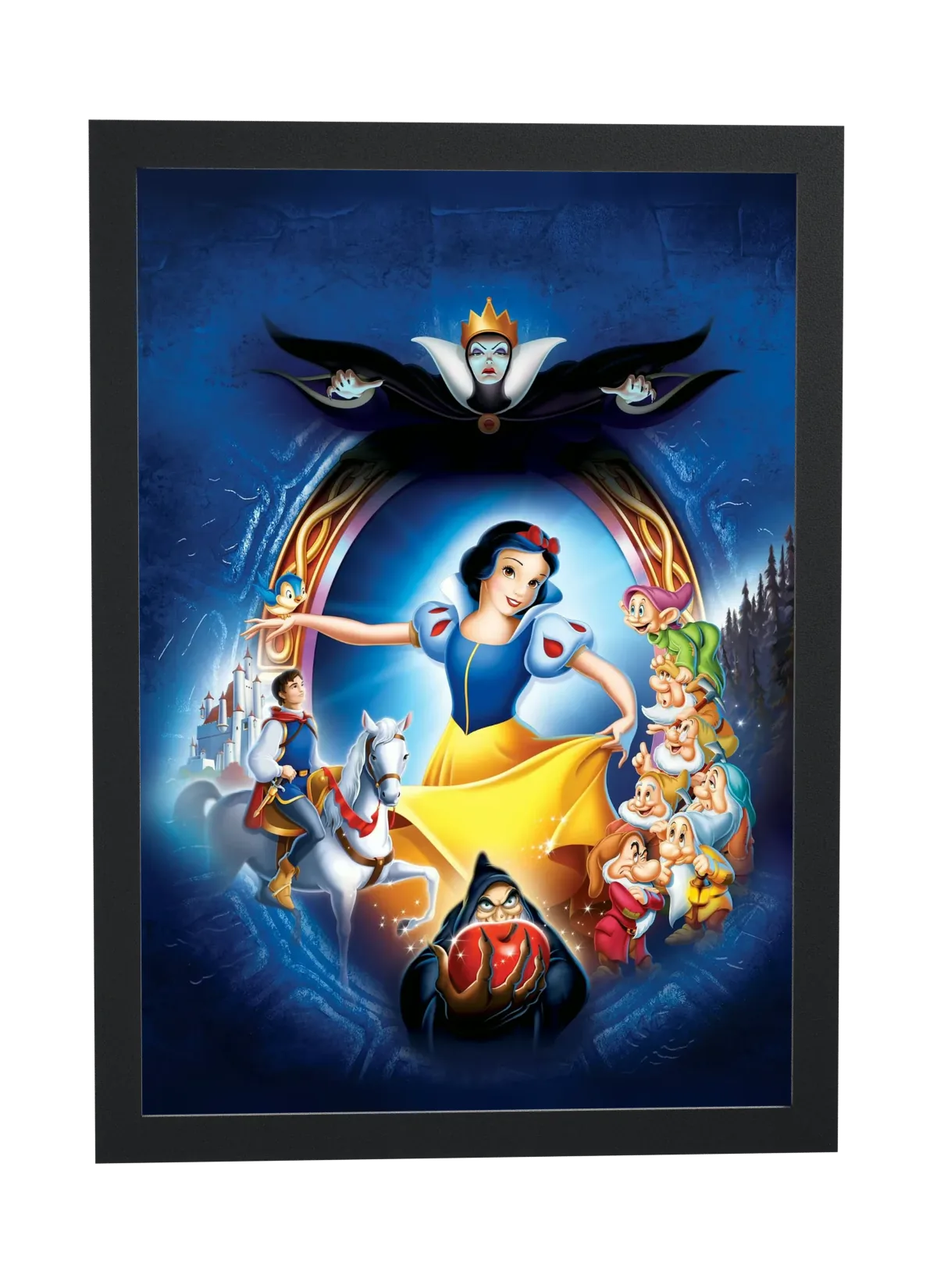 Branca de Neve (1937): sete anões, príncipe e rainha má