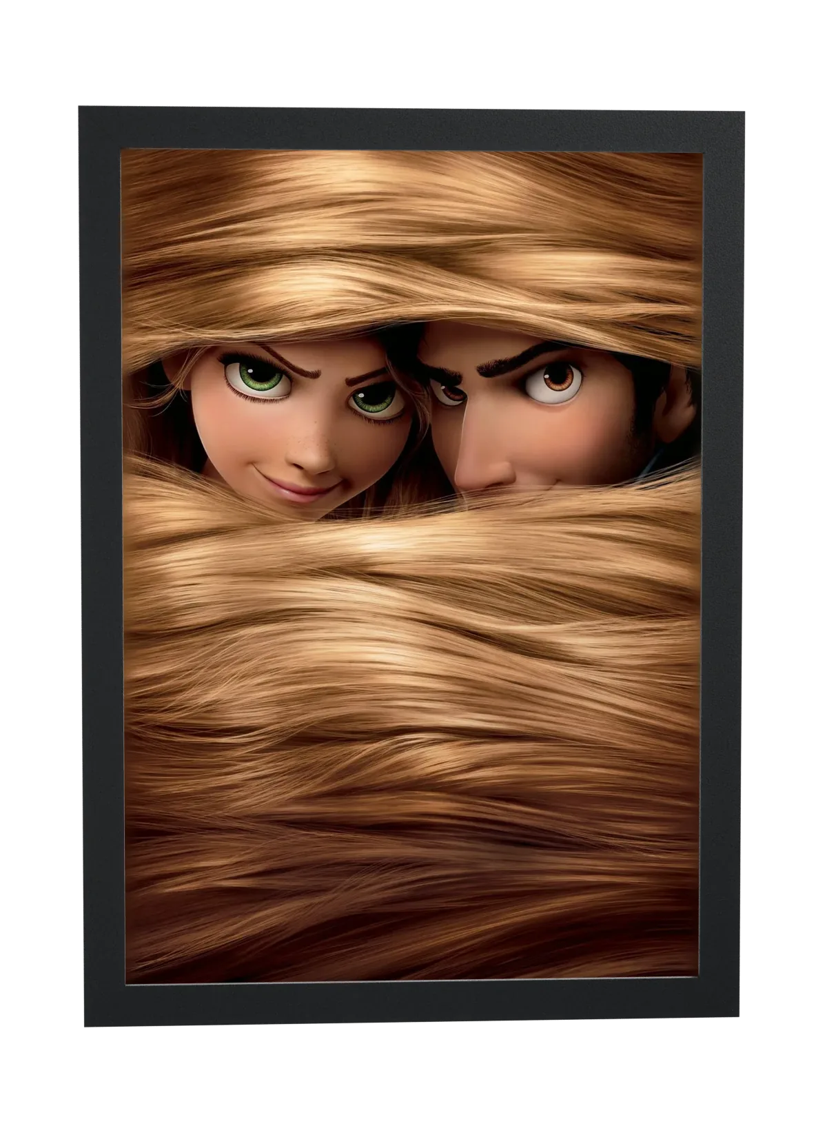 Enrolados (2010): Rapunzel e Flynn entre os cabelos