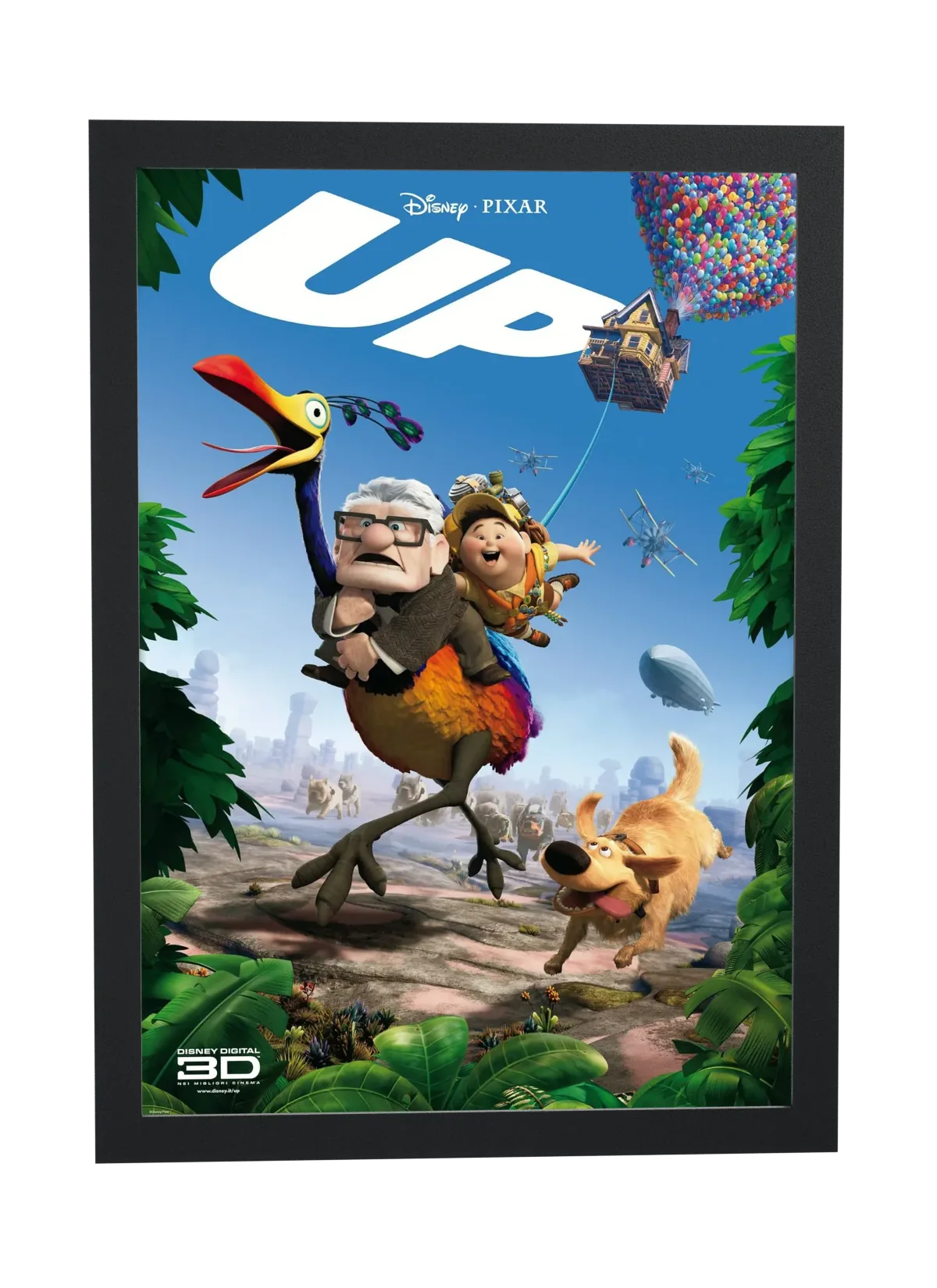 Up Altas Aventuras (2009): Carl, Russell, Kevin e Dug
