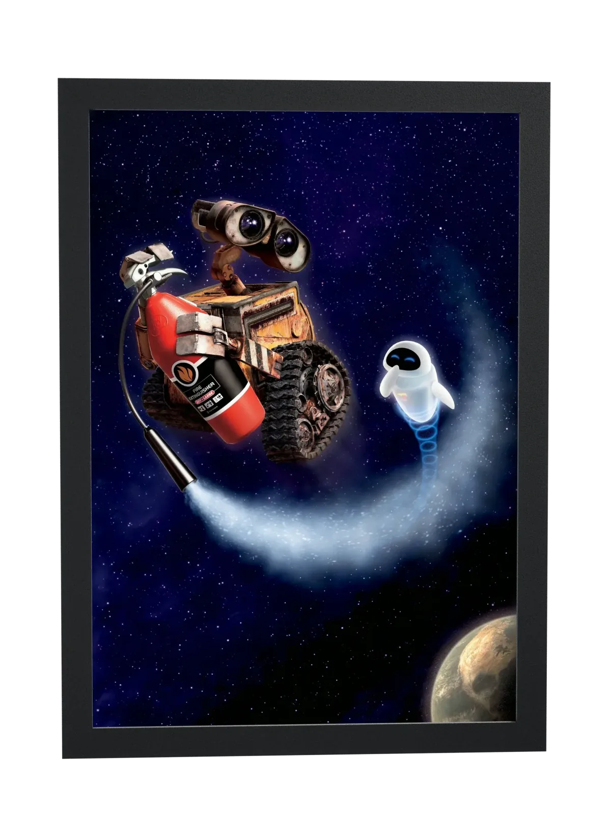 WALL-E (2008): voando com o extintor