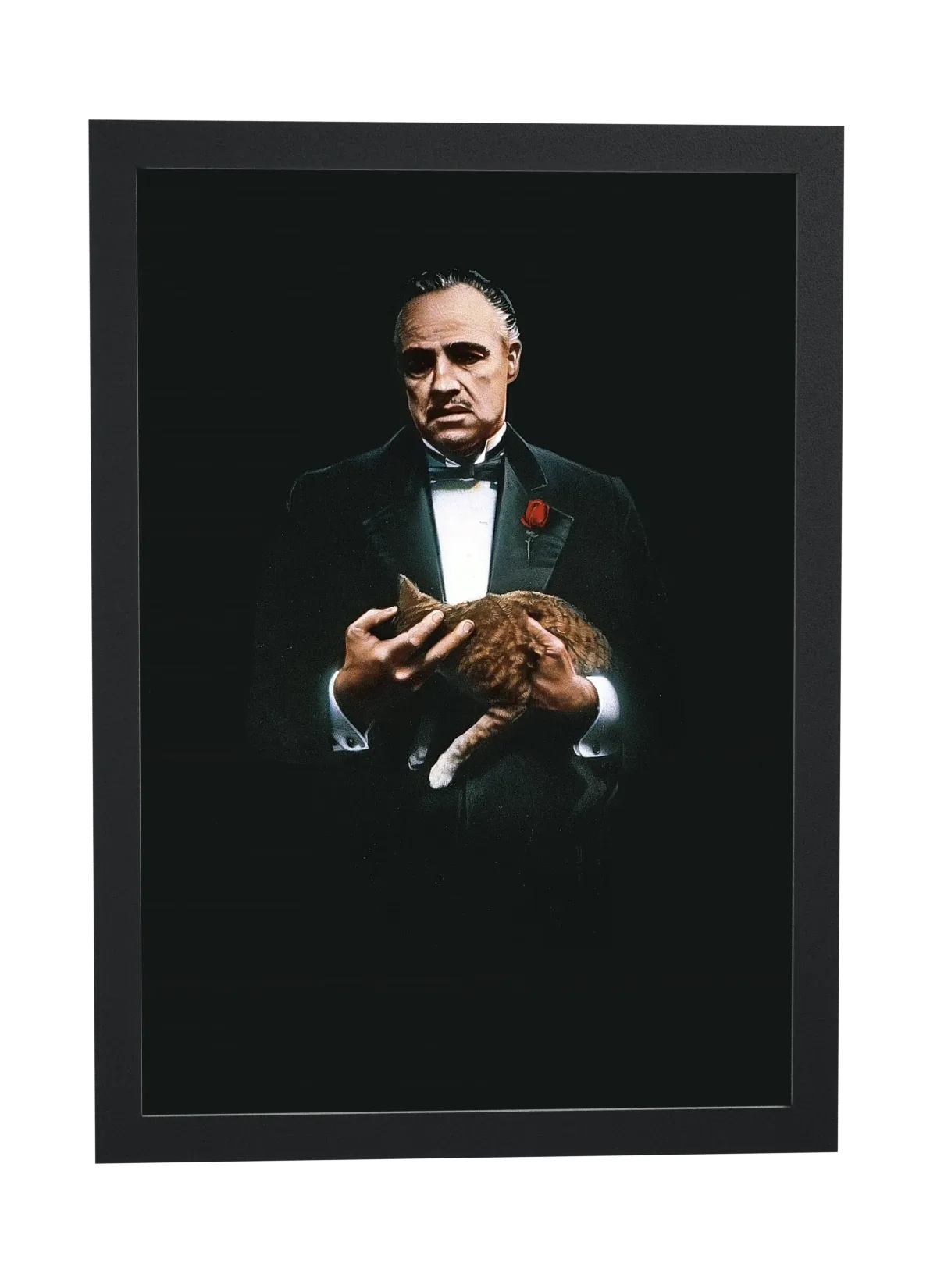 O Poderoso Chefão (1972): Vito Corleone com o gato no colo