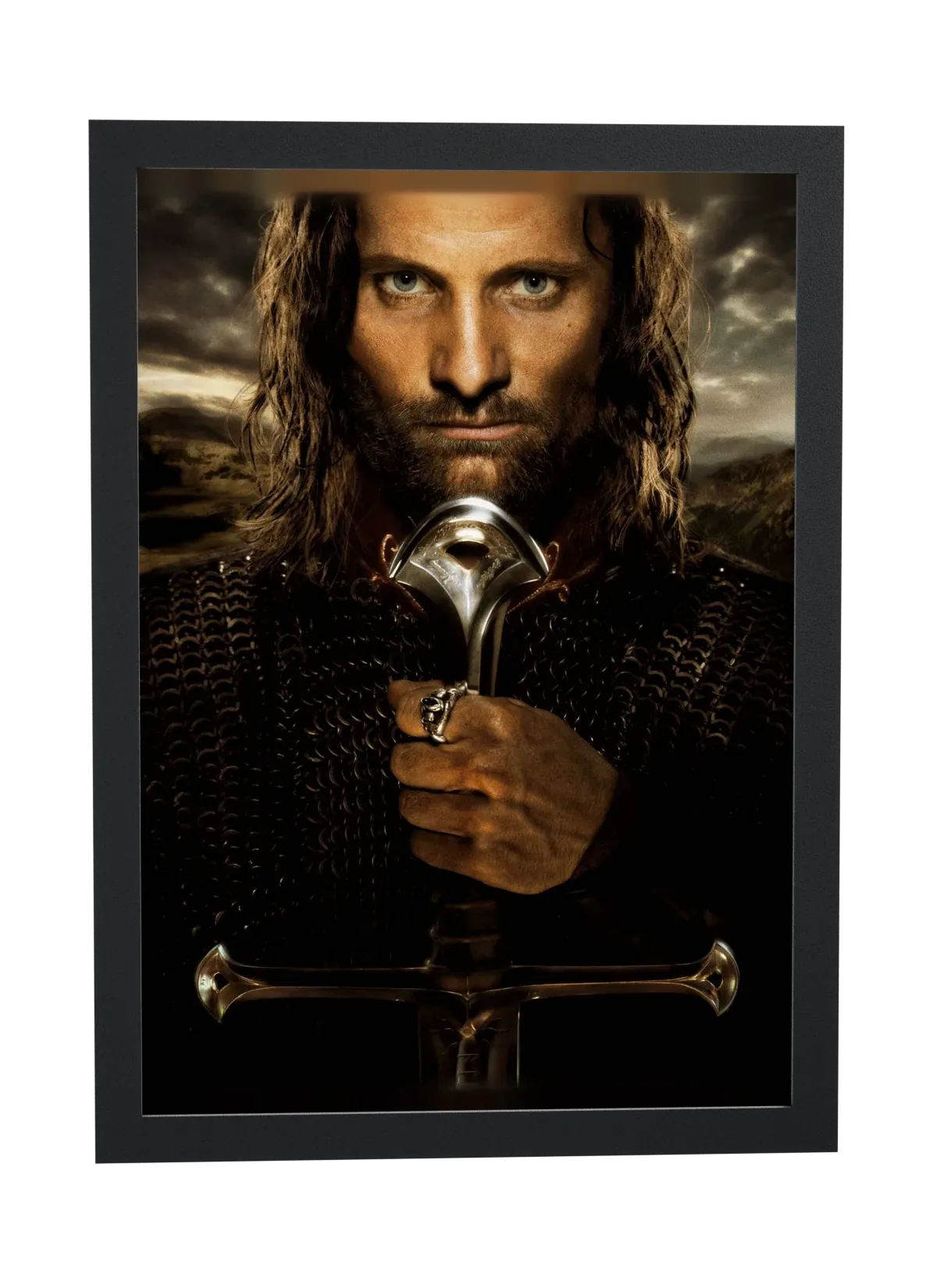 O Senhor dos Anéis O Retorno do Rei (2003): Aragorn armado