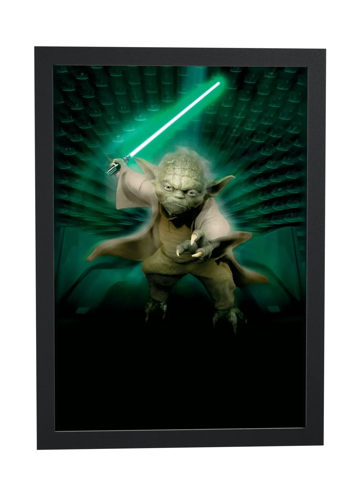Star Wars A Vingança dos Sith (2005): Yoda com o sabre verde