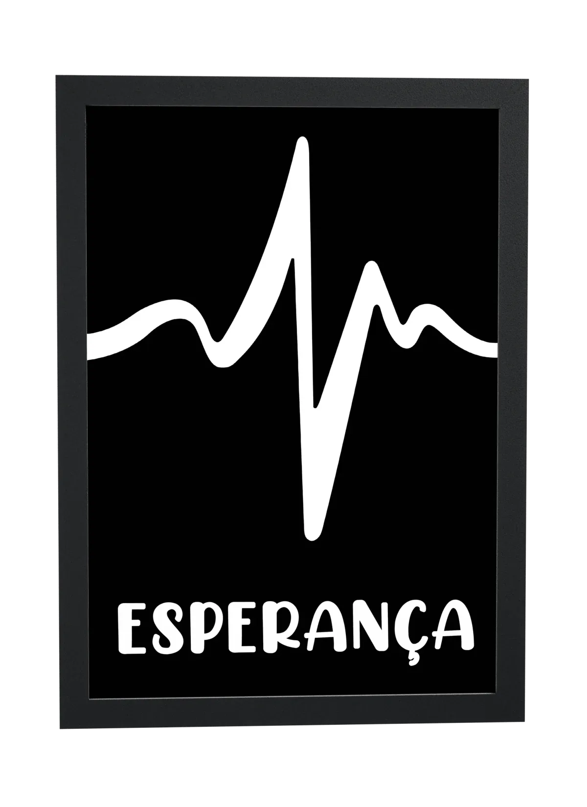 Esperança com linha do coração