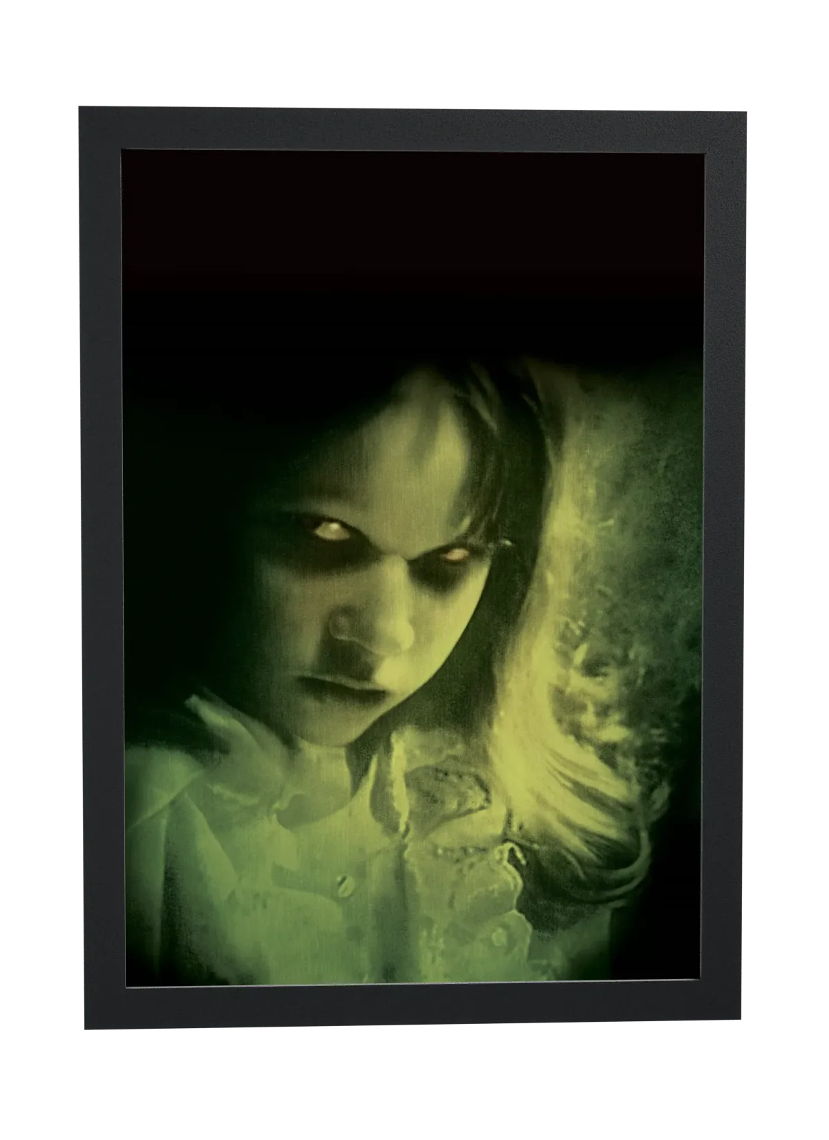O Exorcista (1973): rosto de Regan em verde