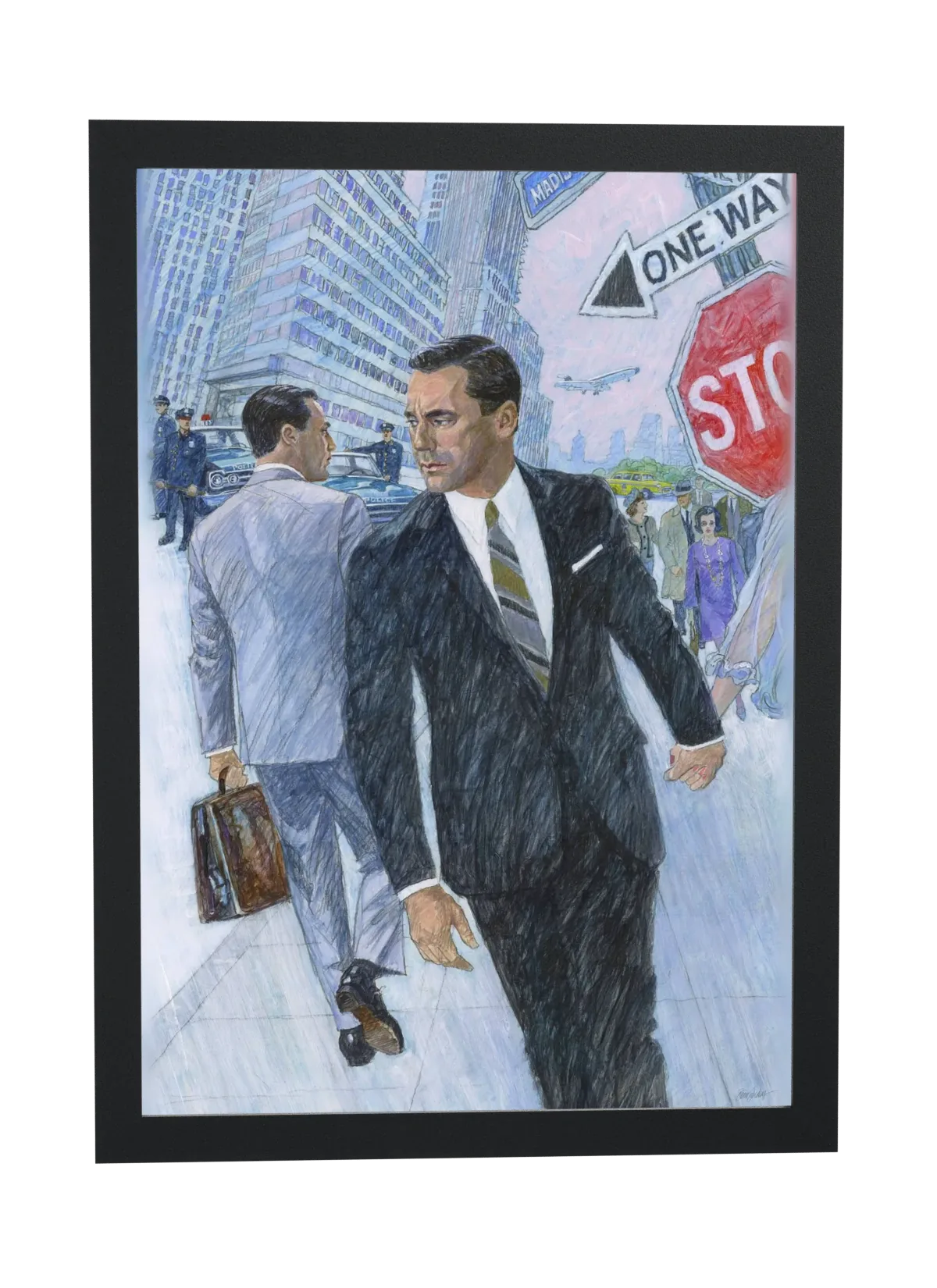 Mad Men (2007): Don Draper caminhando na Madison