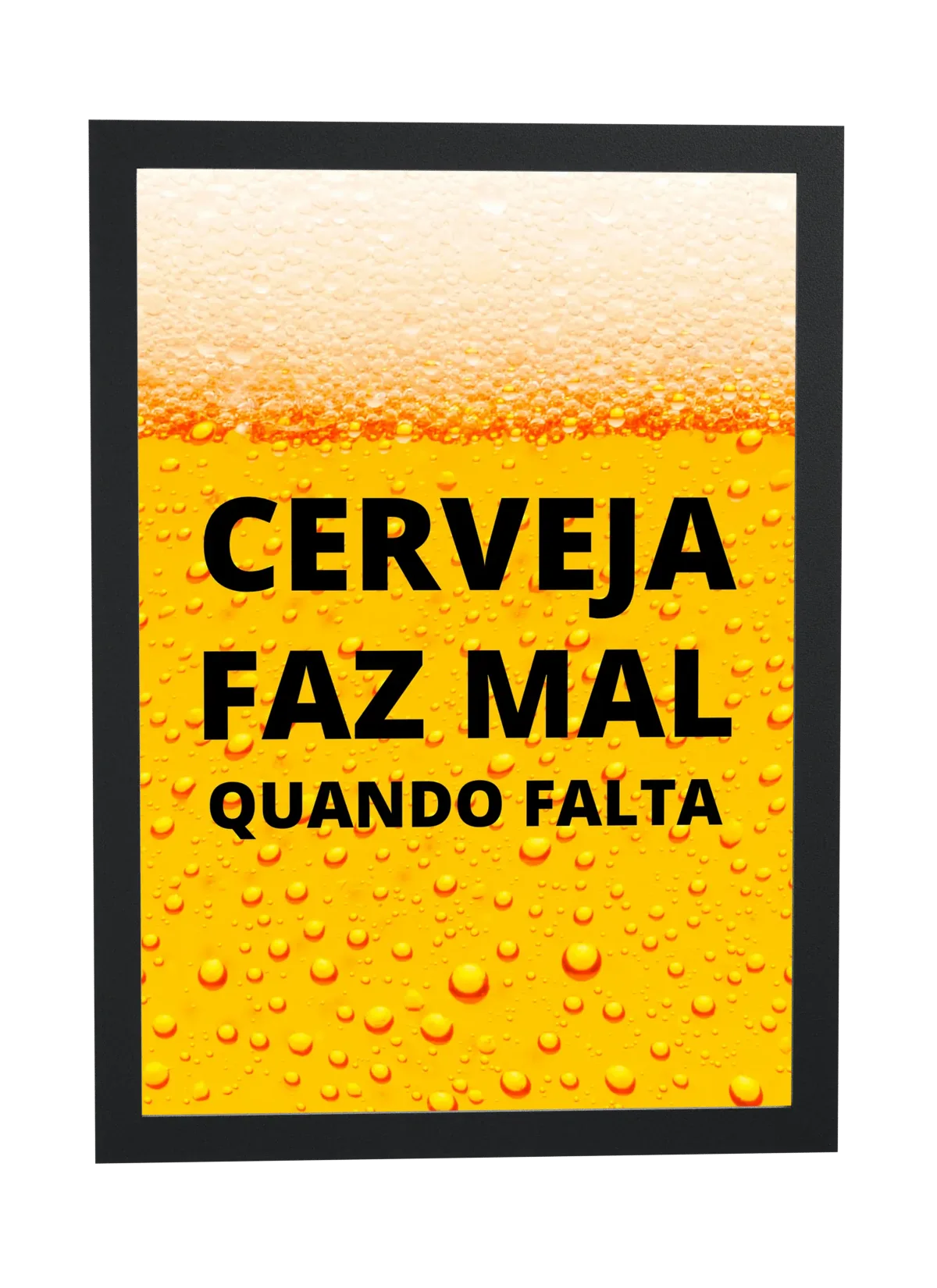 Cerveja faz mal quando falta