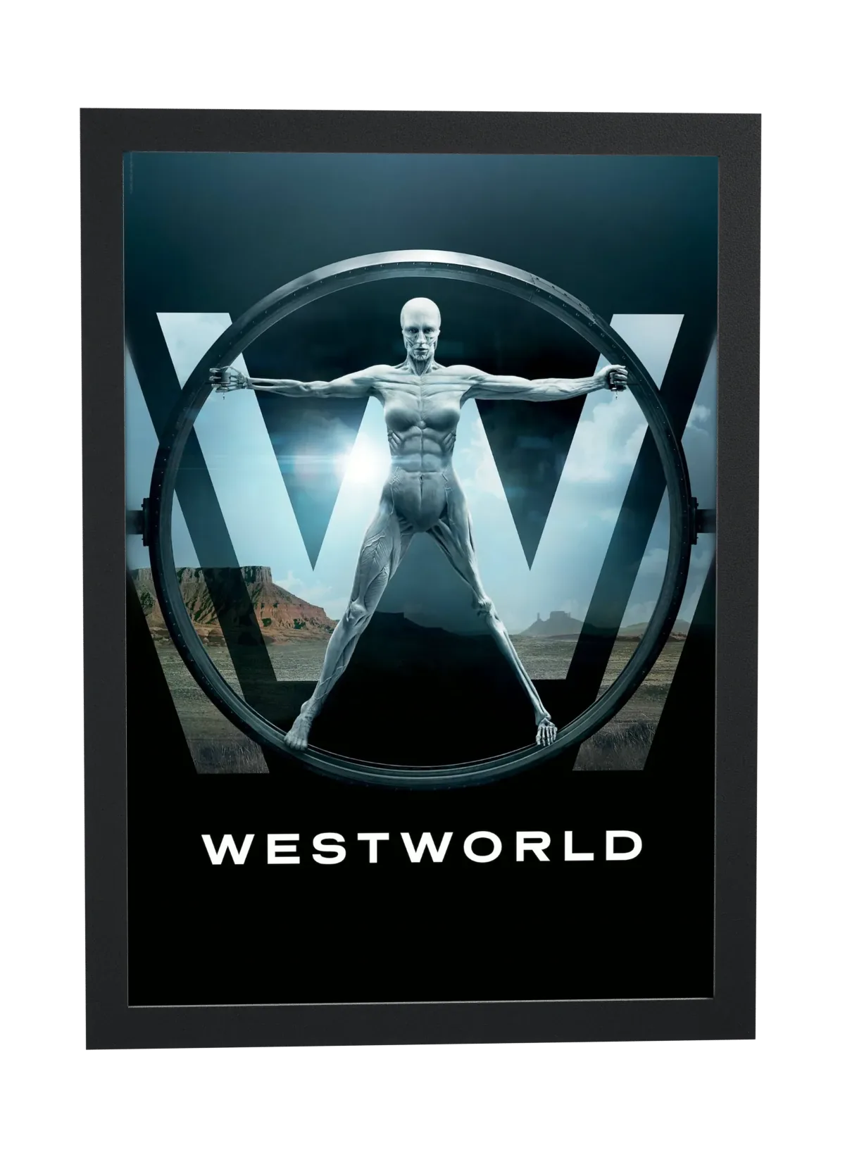 Westworld (2016): androide vitruviano sobre o W