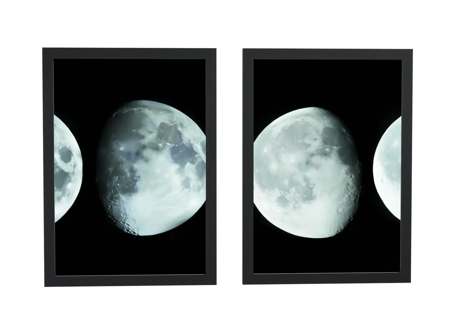 Dupla de lua cheia em fotografia