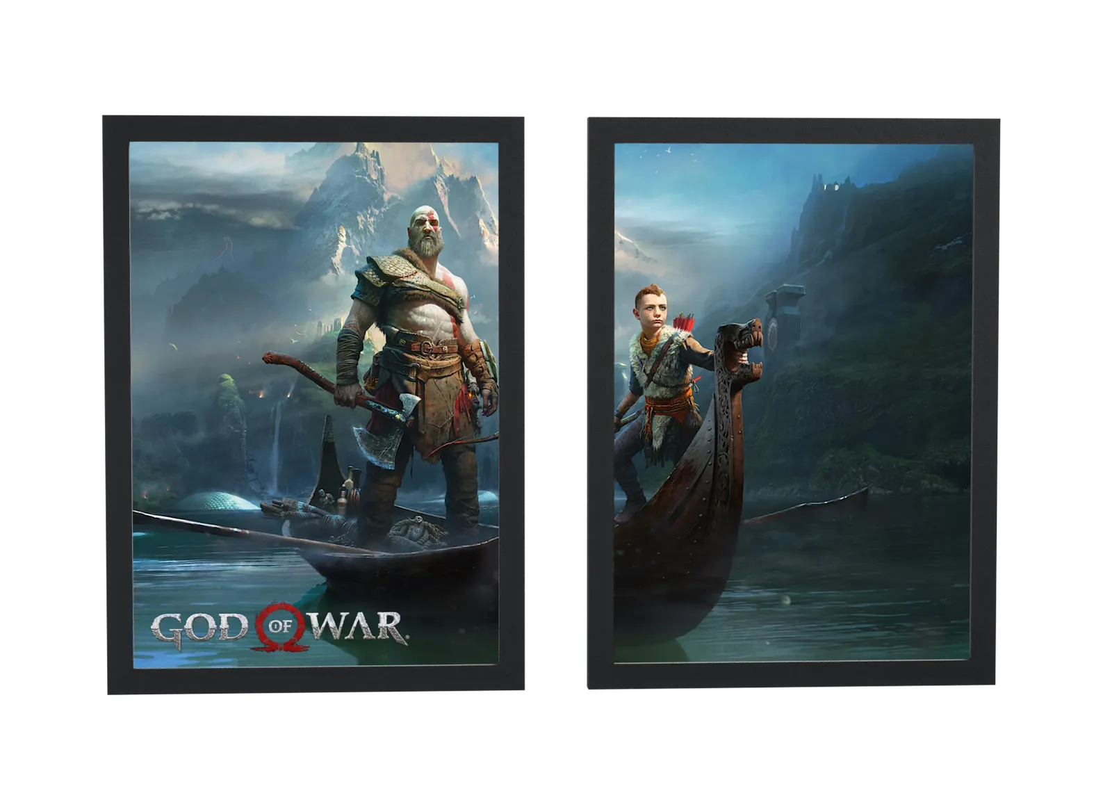 Dupla de God of War Kratos e Atreus