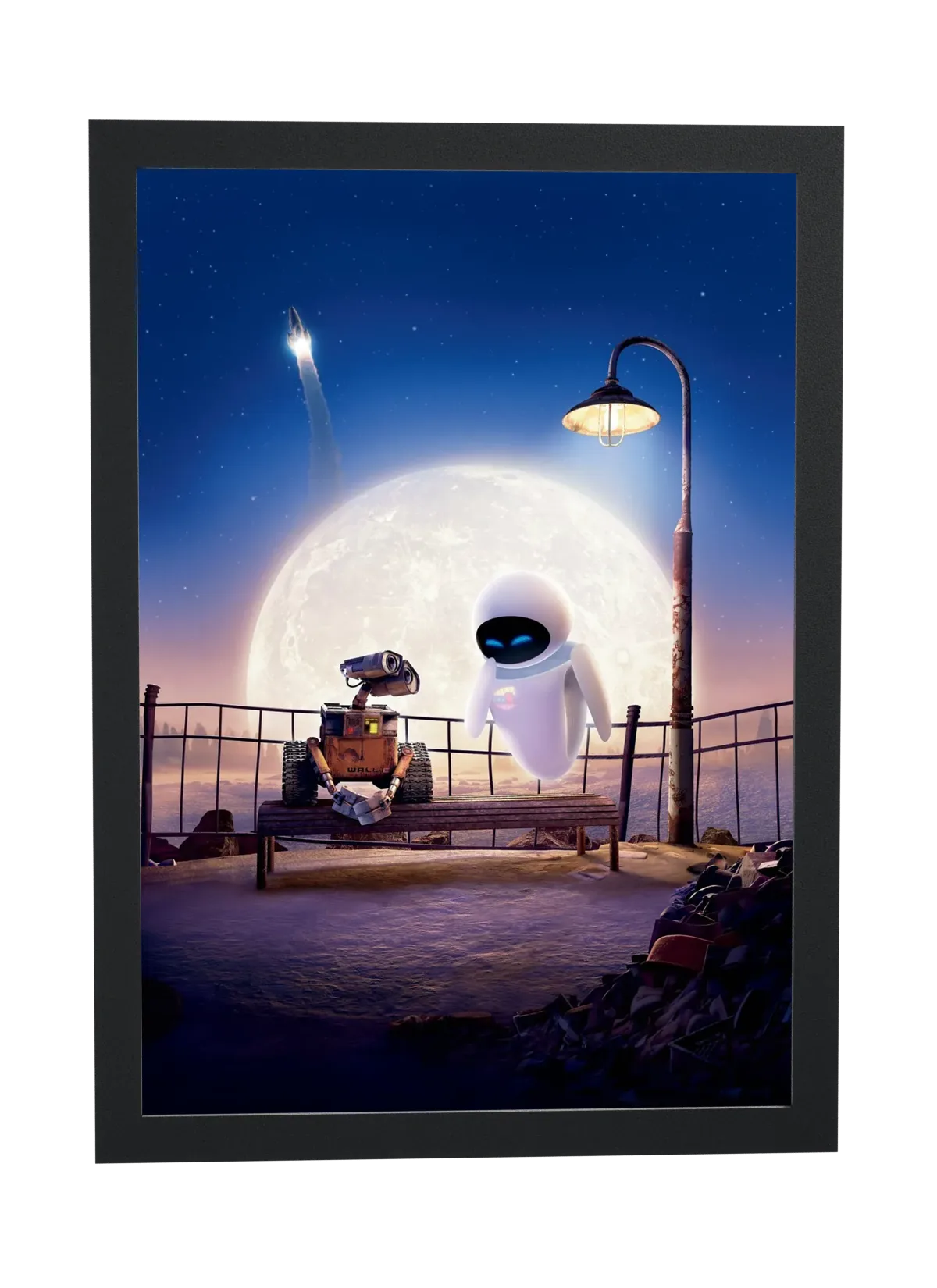 WALL-E (2008): banco sob a lua