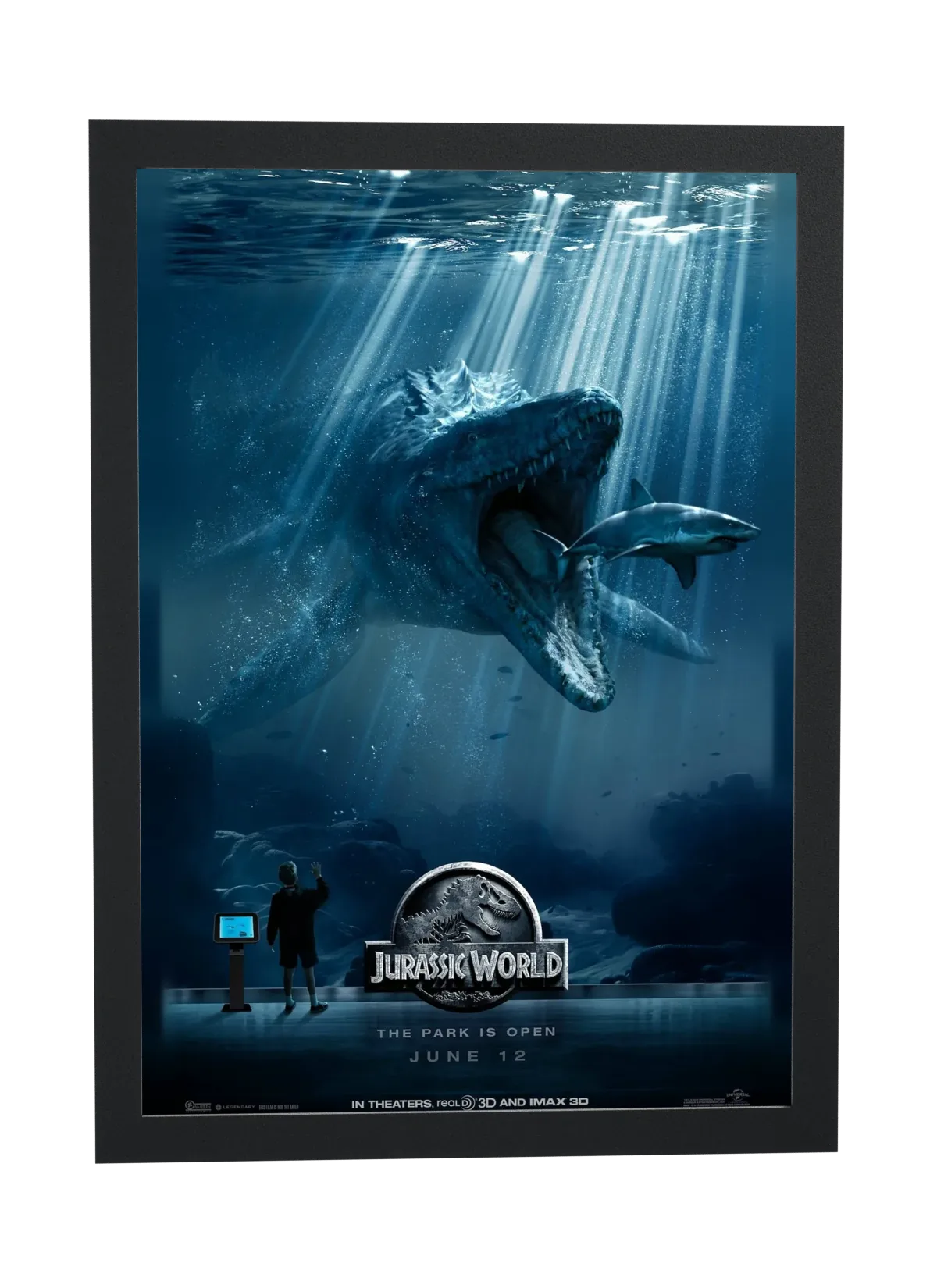 Jurassic World (2015): mosossauro salta da água