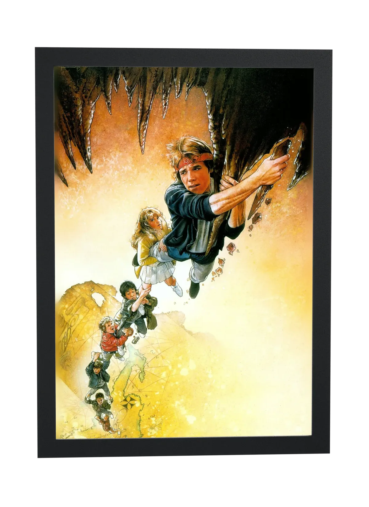 Os Goonies (1985): aventura na caverna